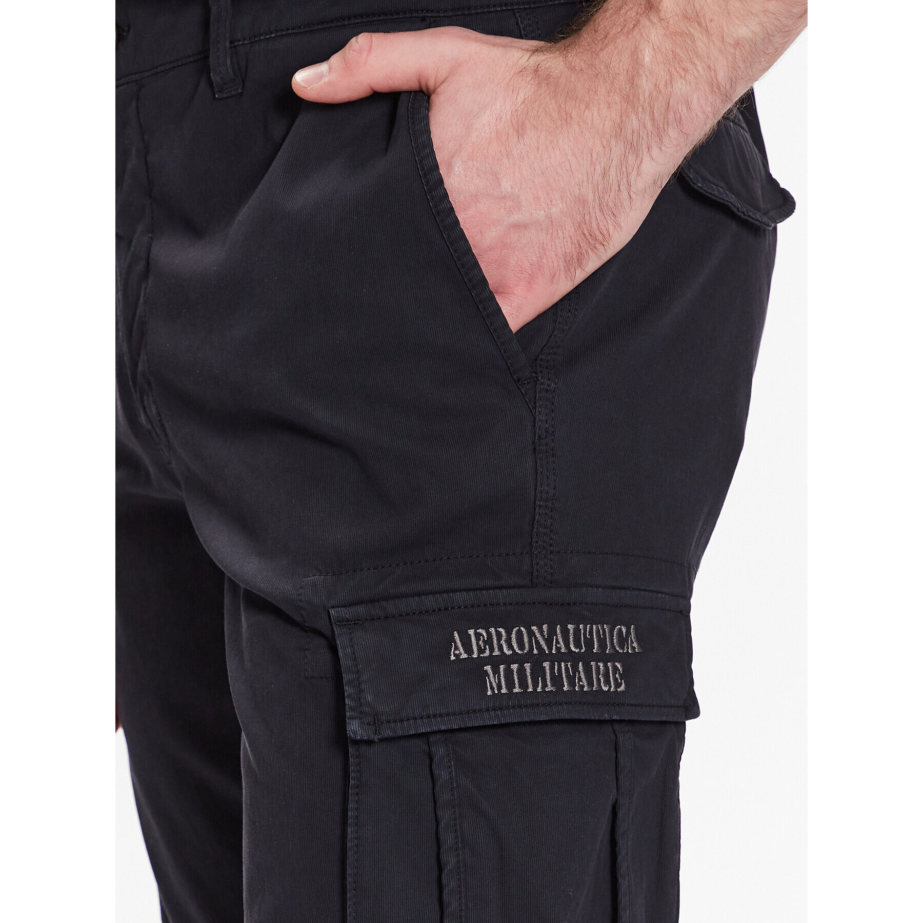 Aeronautica Militare Pantaloni din material 231PA1329CT2443 Bleumarin Regular Fit - Pled.ro