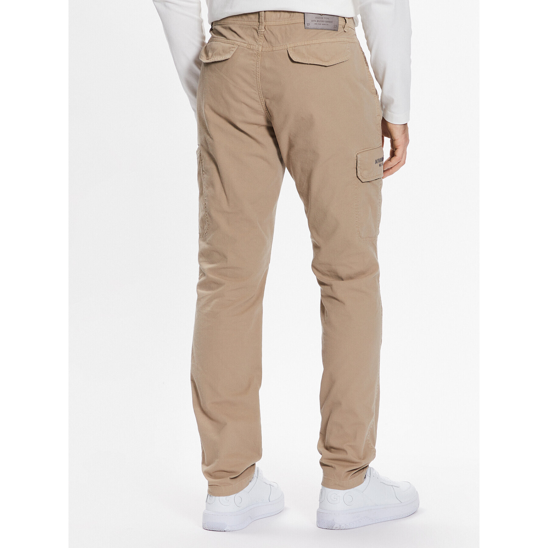 Aeronautica Militare Pantaloni din material 231PA1512CT3088 Bej Regular Fit - Pled.ro