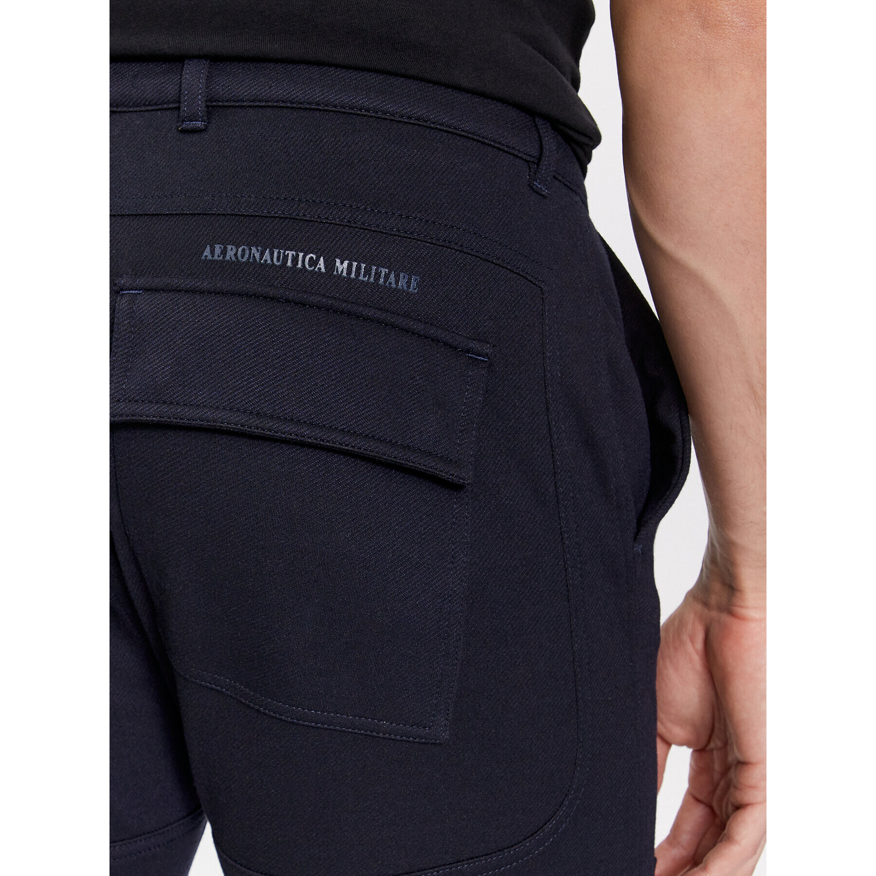 Aeronautica Militare Pantaloni din material 232PF898F522 Bleumarin Regular Fit - Pled.ro