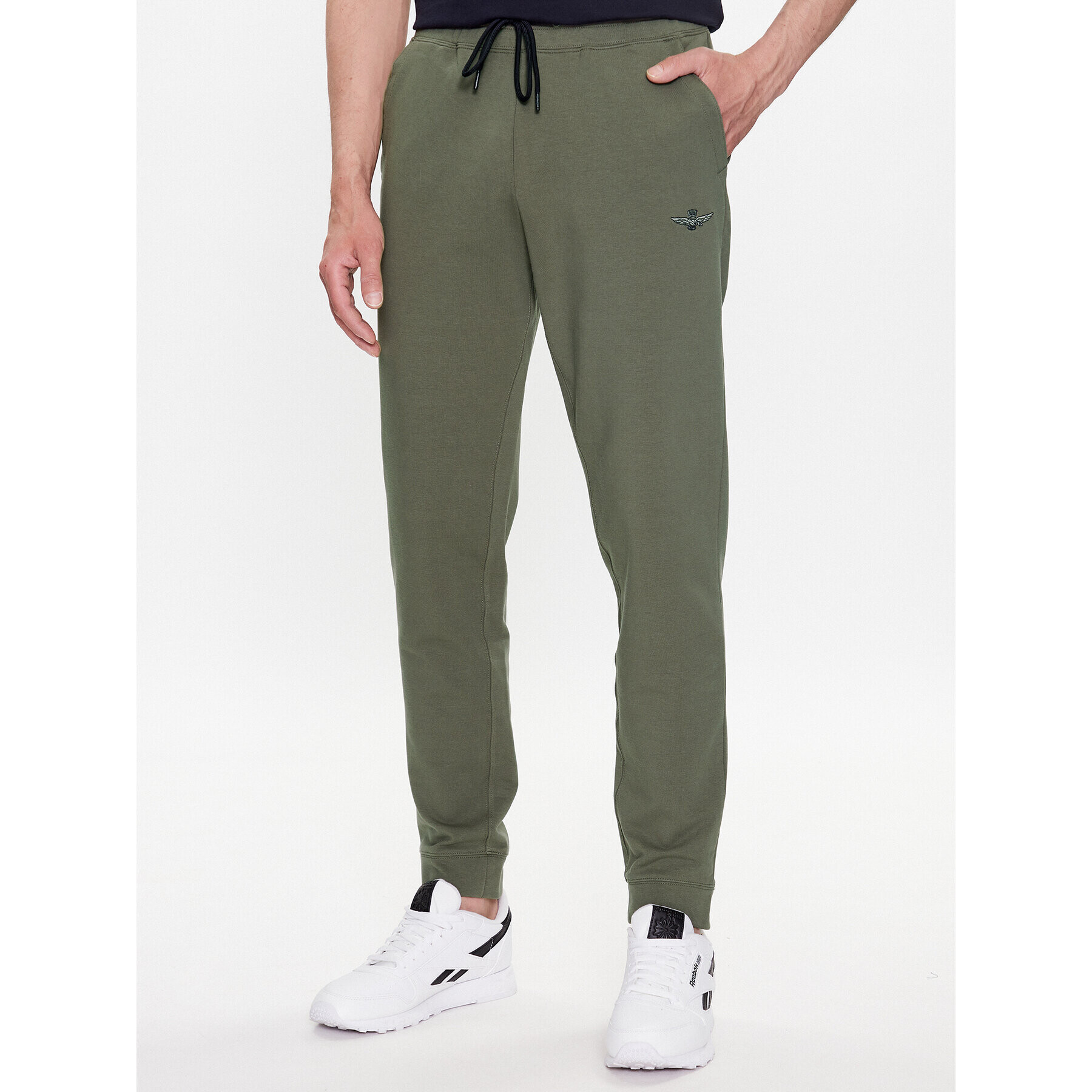 Aeronautica Militare Pantaloni trening 231PF872F459 Verde Regular Fit - Pled.ro