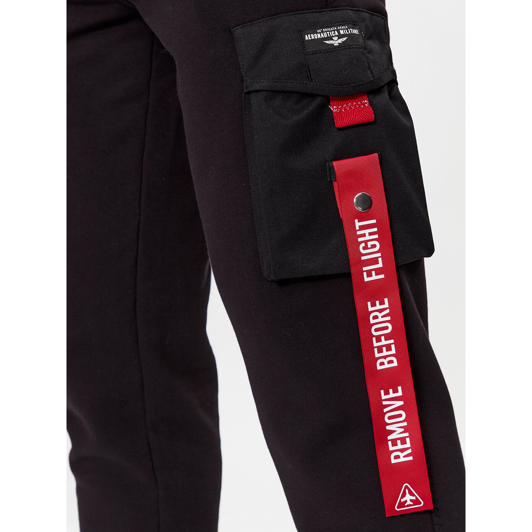 Aeronautica Militare Pantaloni trening 232PF894F519 Negru Comfort Fit - Pled.ro