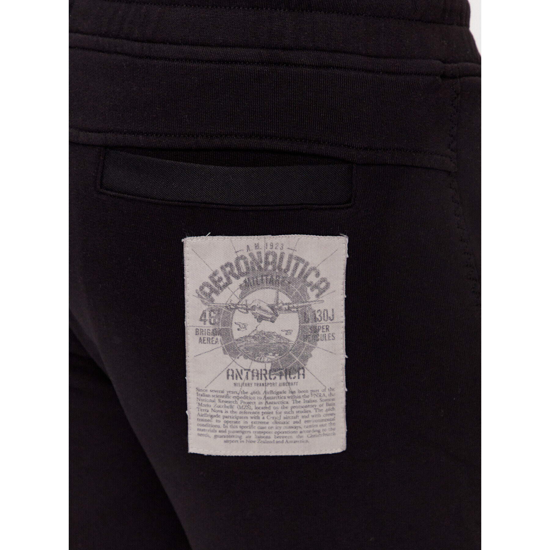 Aeronautica Militare Pantaloni trening 232PF894F519 Negru Comfort Fit - Pled.ro