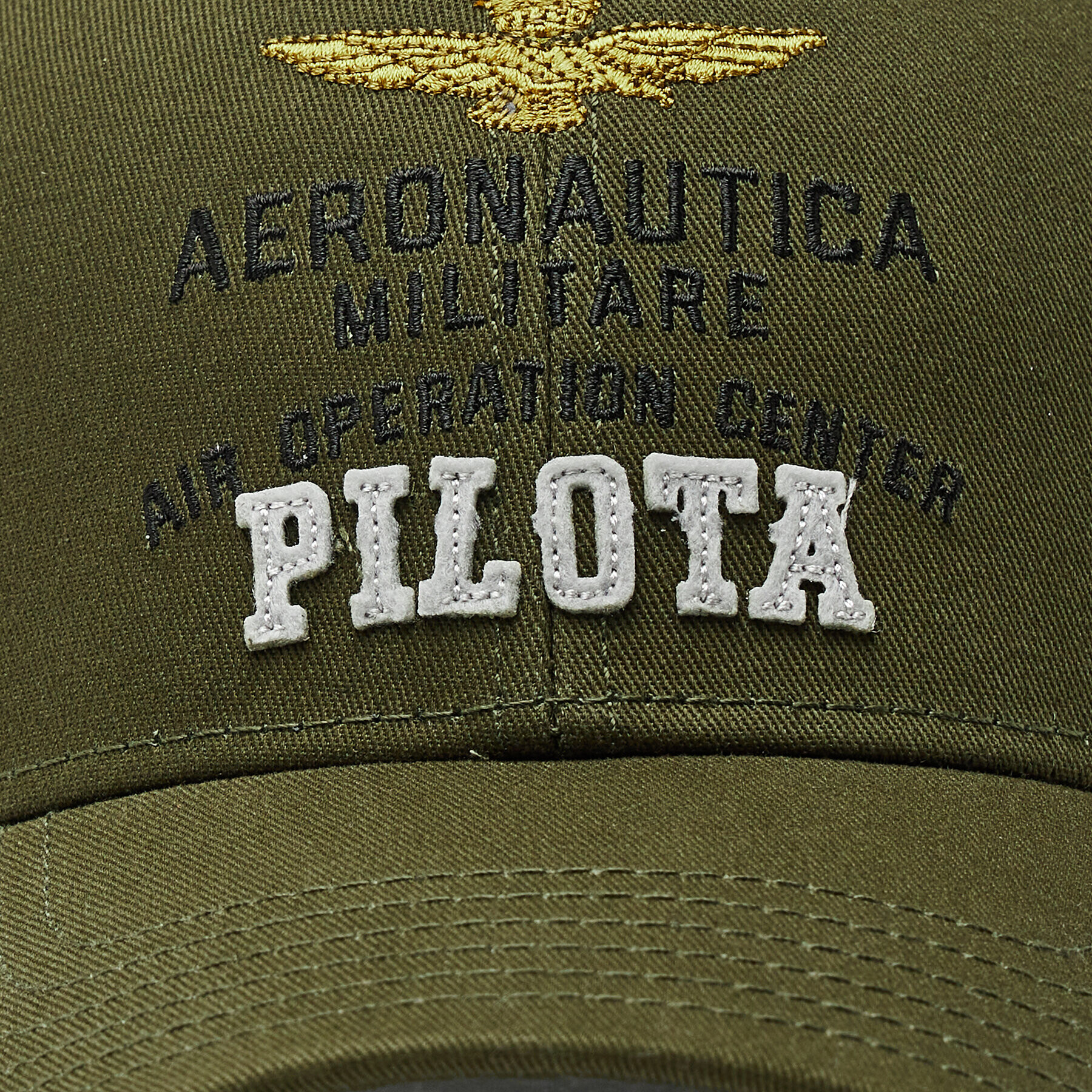 Aeronautica Militare Șapcă 222HA1113CT2261 Verde - Pled.ro