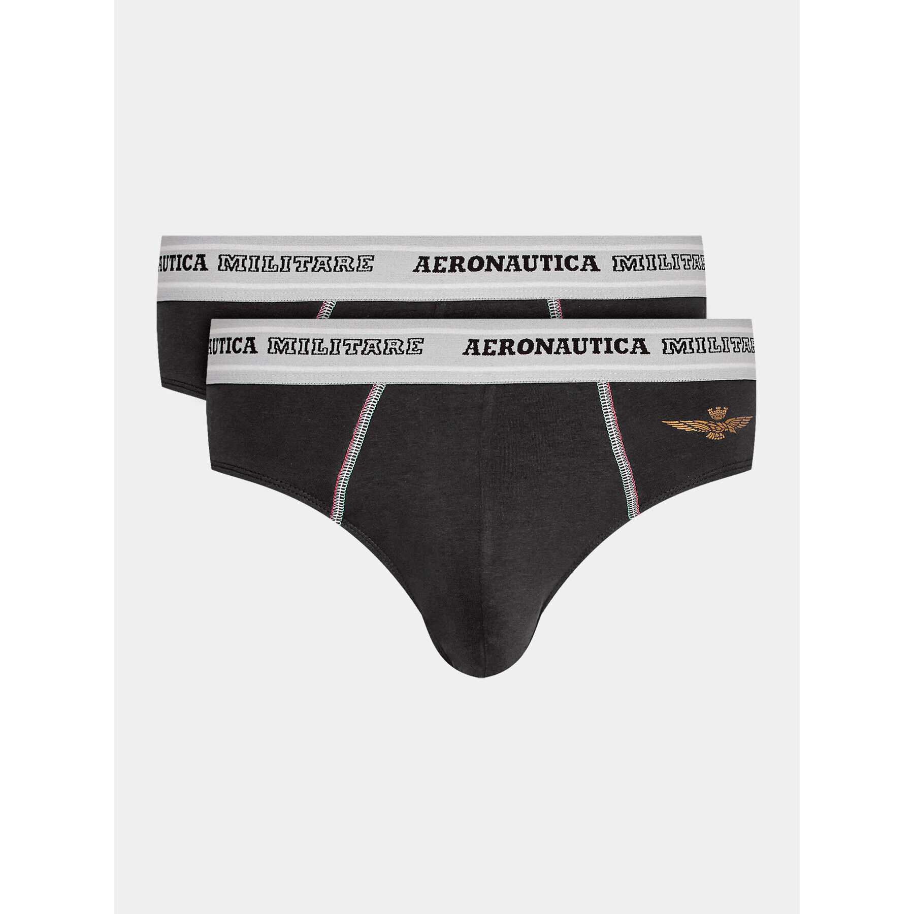 Aeronautica Militare Set 2 perechi de slipuri AM1USL002 Negru - Pled.ro