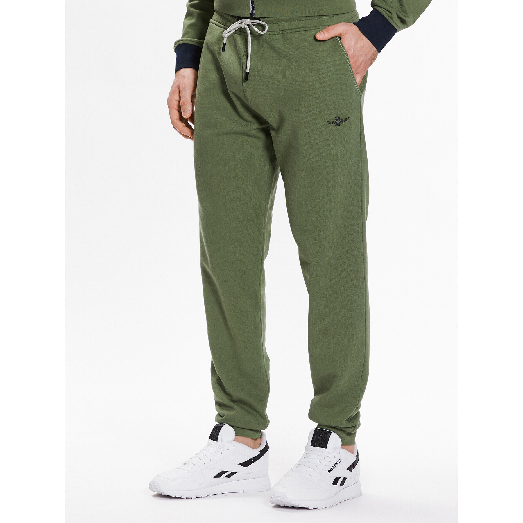 Aeronautica Militare Trening 231TF038F488 Verde Regular Fit - Pled.ro