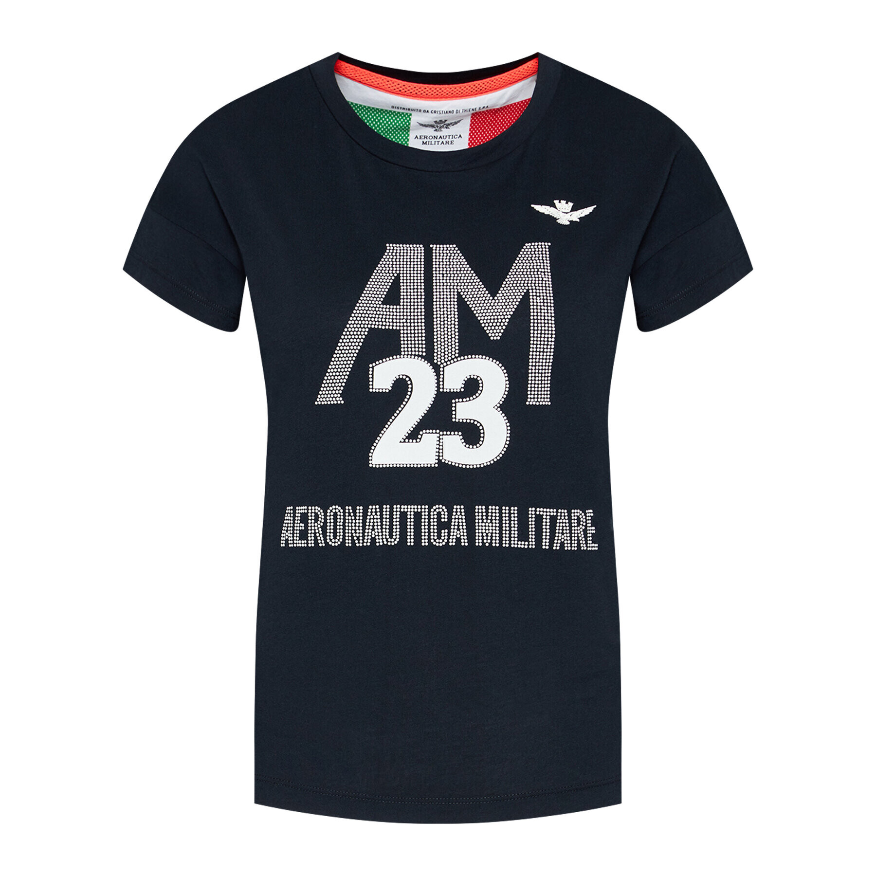 Aeronautica Militare Tricou 211TS1871DJ510 Bleumarin Regular Fit - Pled.ro