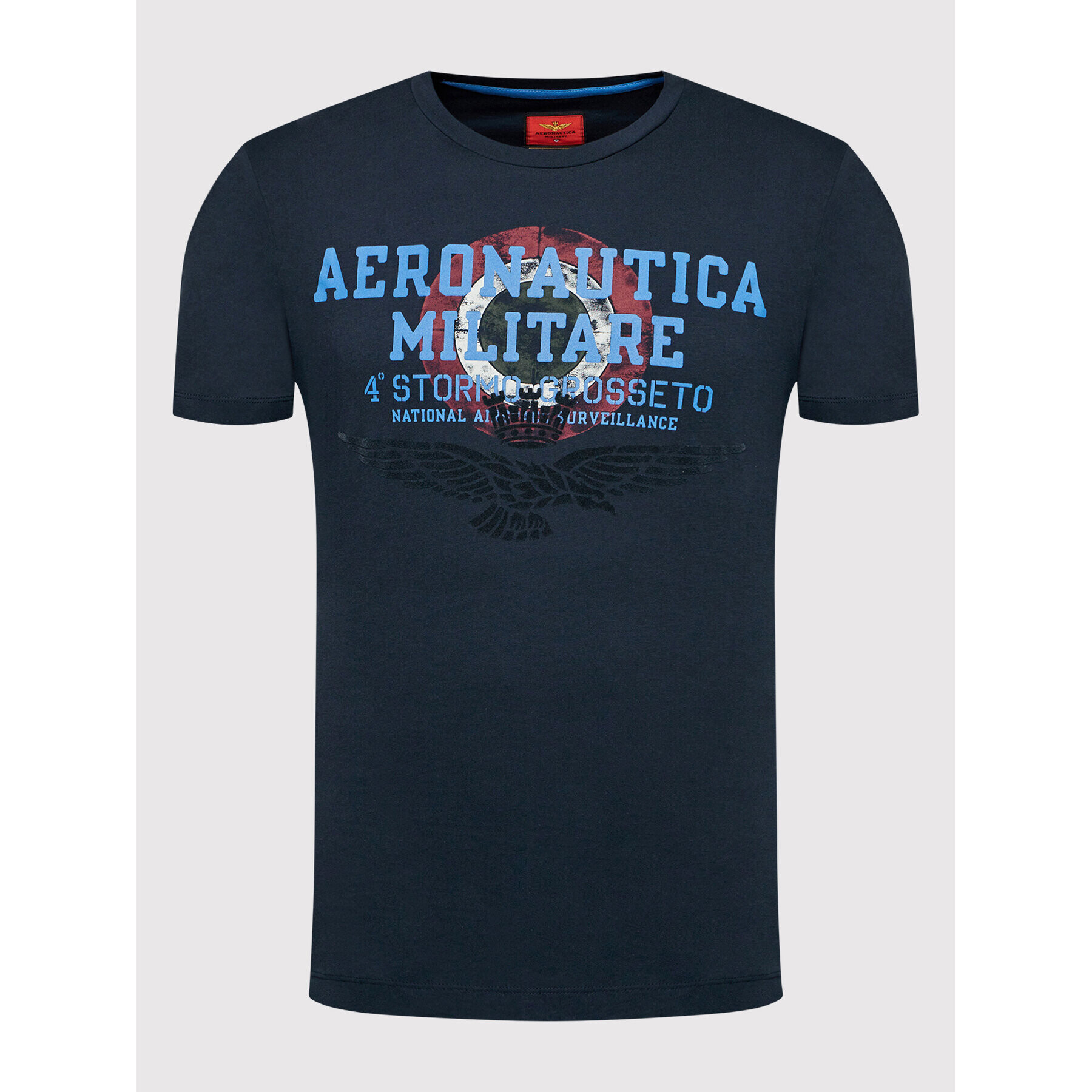 Aeronautica Militare Tricou 221TS1940J492 Bleumarin Regular Fit - Pled.ro