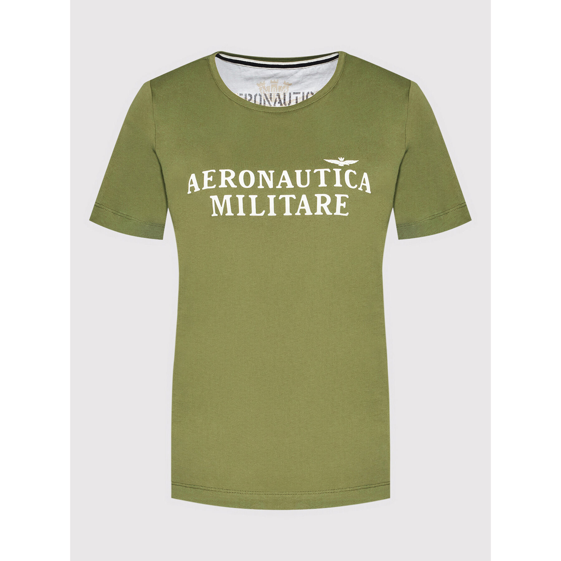 Aeronautica Militare Tricou 221TS1983DJ510 Verde Regular Fit - Pled.ro