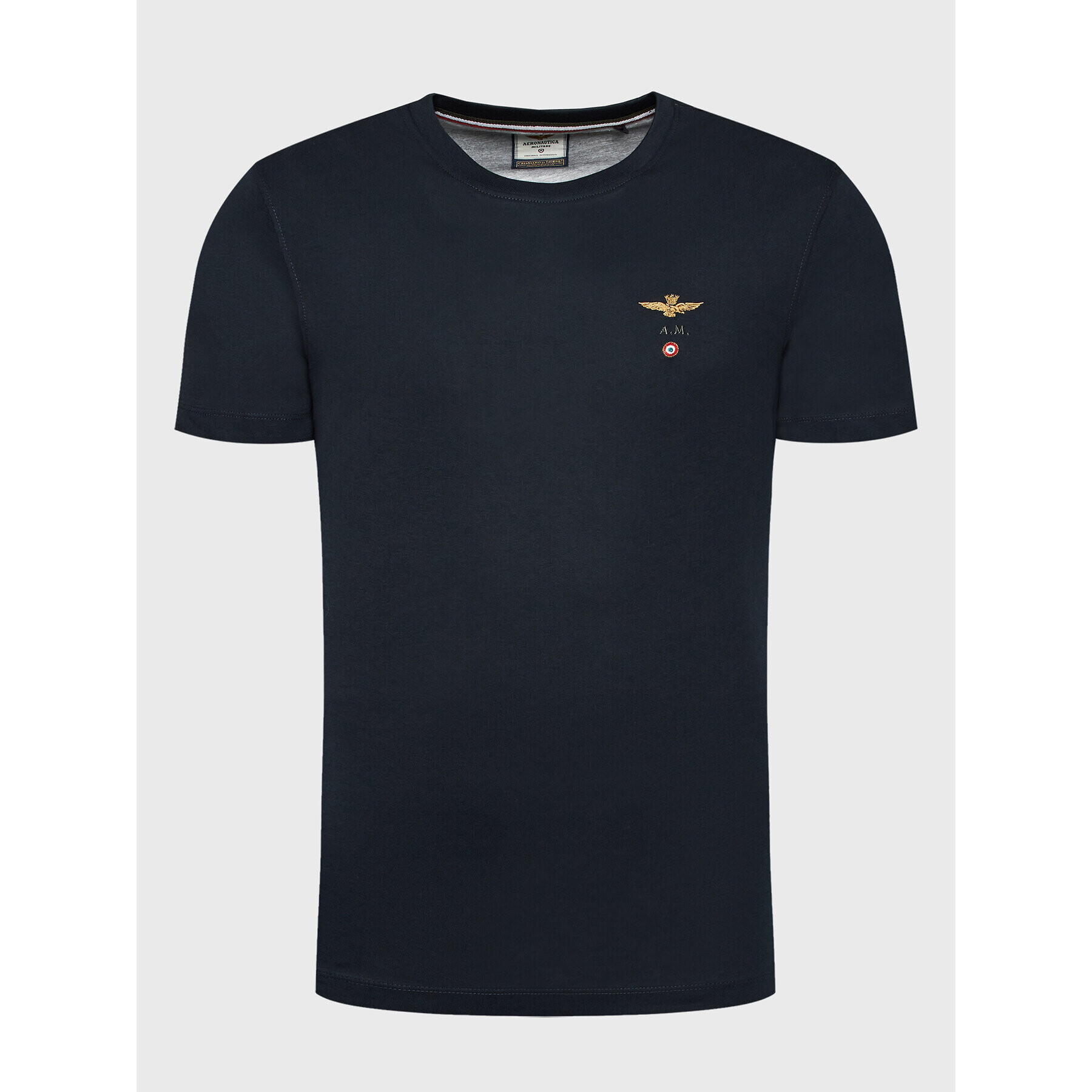 Aeronautica Militare Tricou 222TS1580J372 Bleumarin Regular Fit - Pled.ro