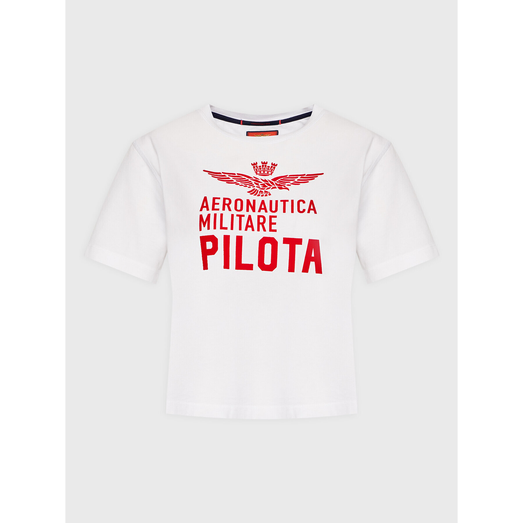 Aeronautica Militare Tricou 222TS1990DJ550 Alb Regular Fit - Pled.ro