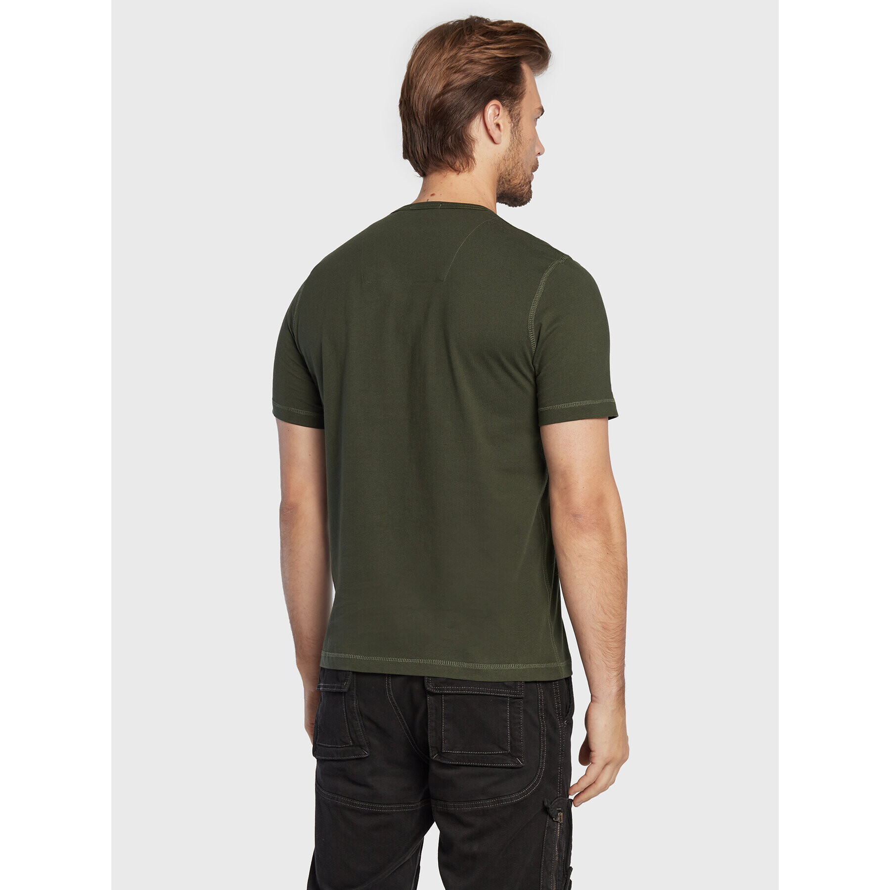 Aeronautica Militare Tricou 222TS2010J569 Verde Regular Fit - Pled.ro