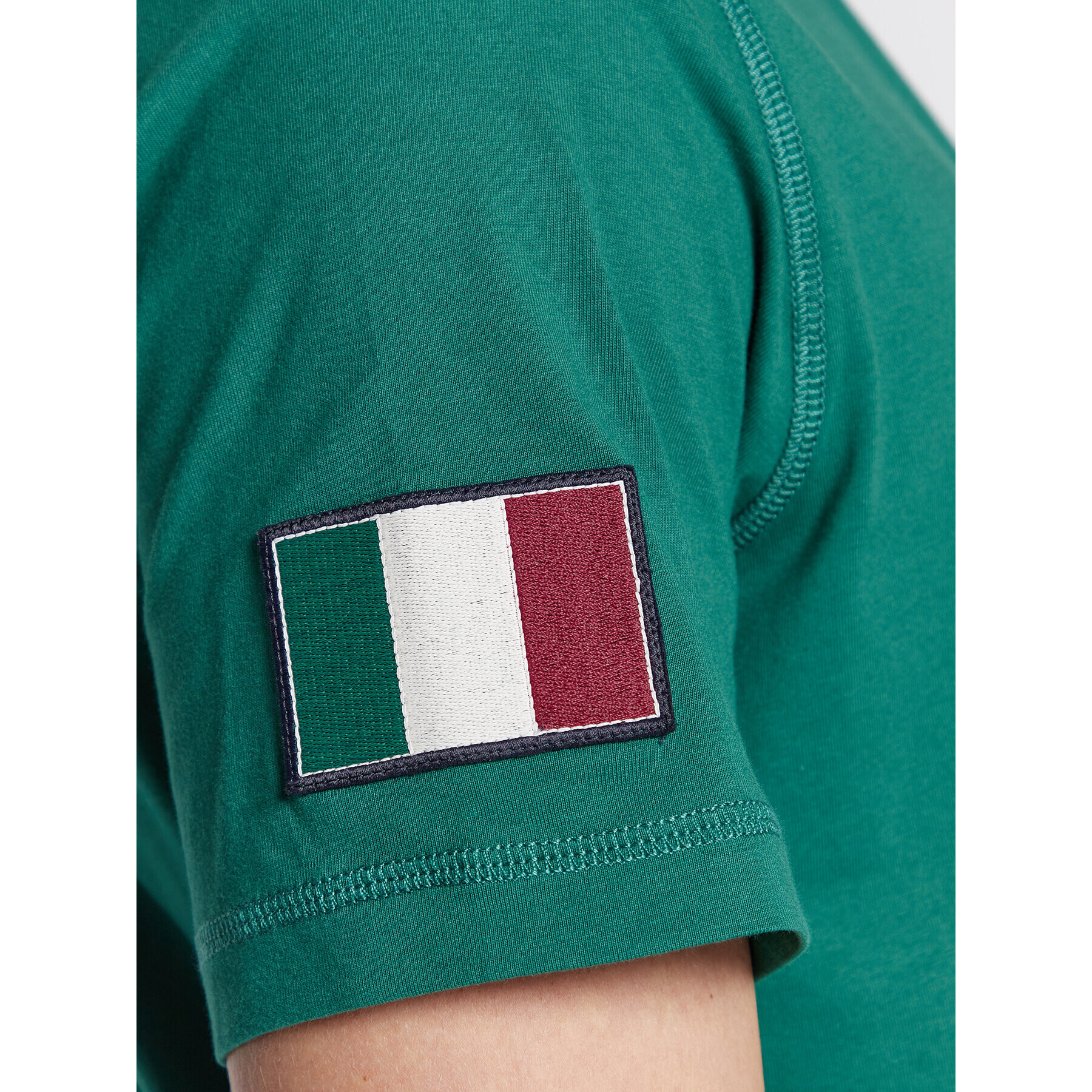 Aeronautica Militare Tricou 222TS2022J568 Verde Regular Fit - Pled.ro