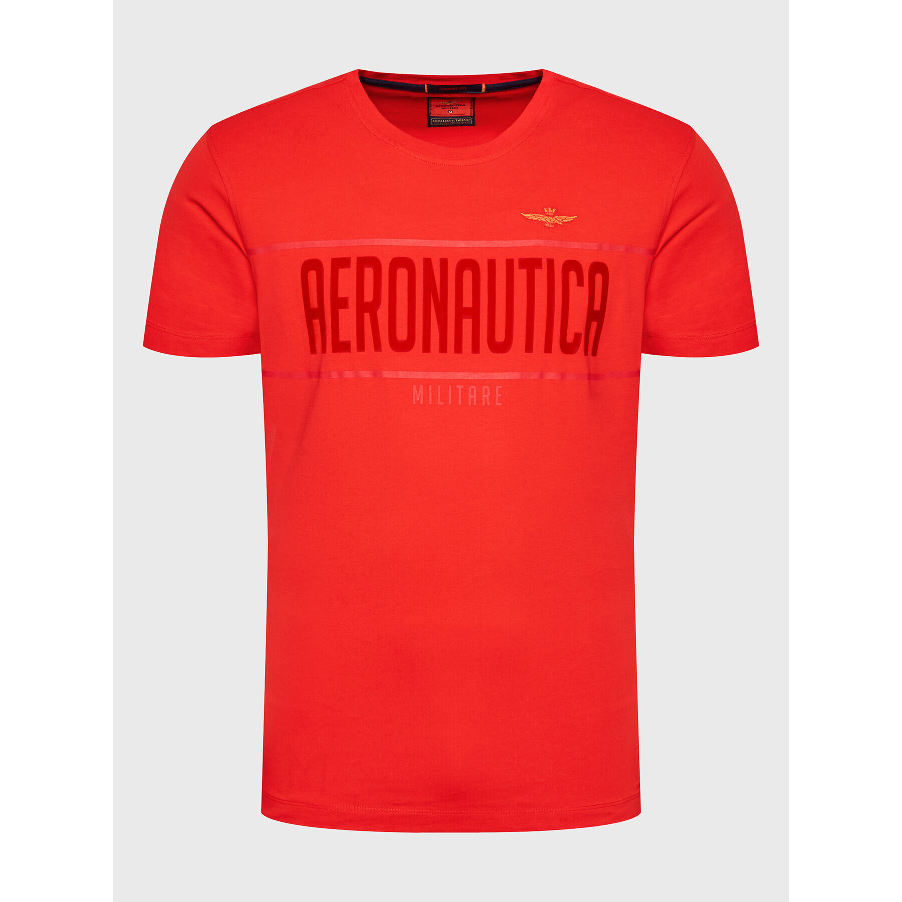 Aeronautica Militare Tricou 222TS2047J550 Roșu Regular Fit - Pled.ro