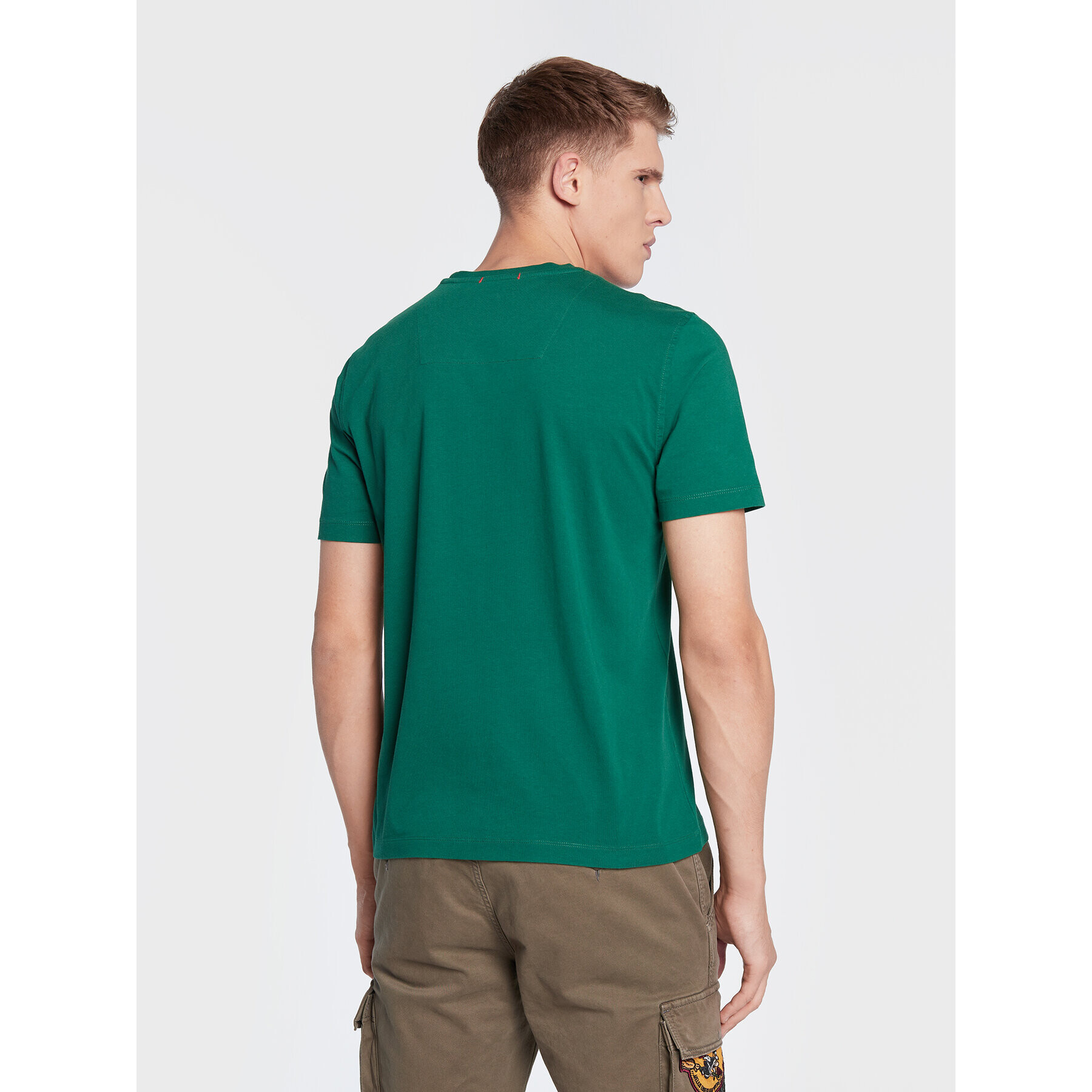 Aeronautica Militare Tricou 222TS2047J550 Verde Comfort Fit - Pled.ro