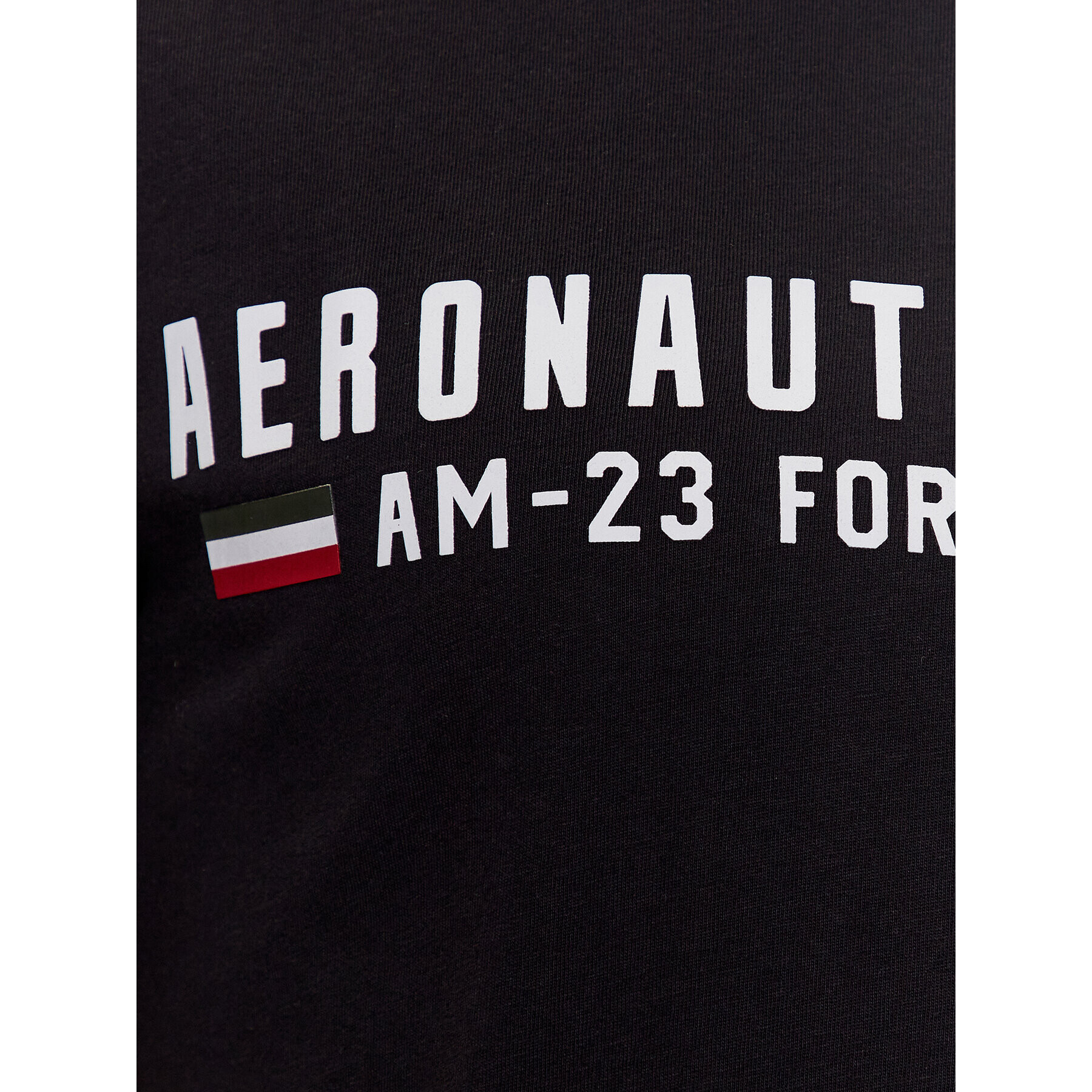 Aeronautica Militare Tricou 231TS1942J538 Negru Regular Fit - Pled.ro