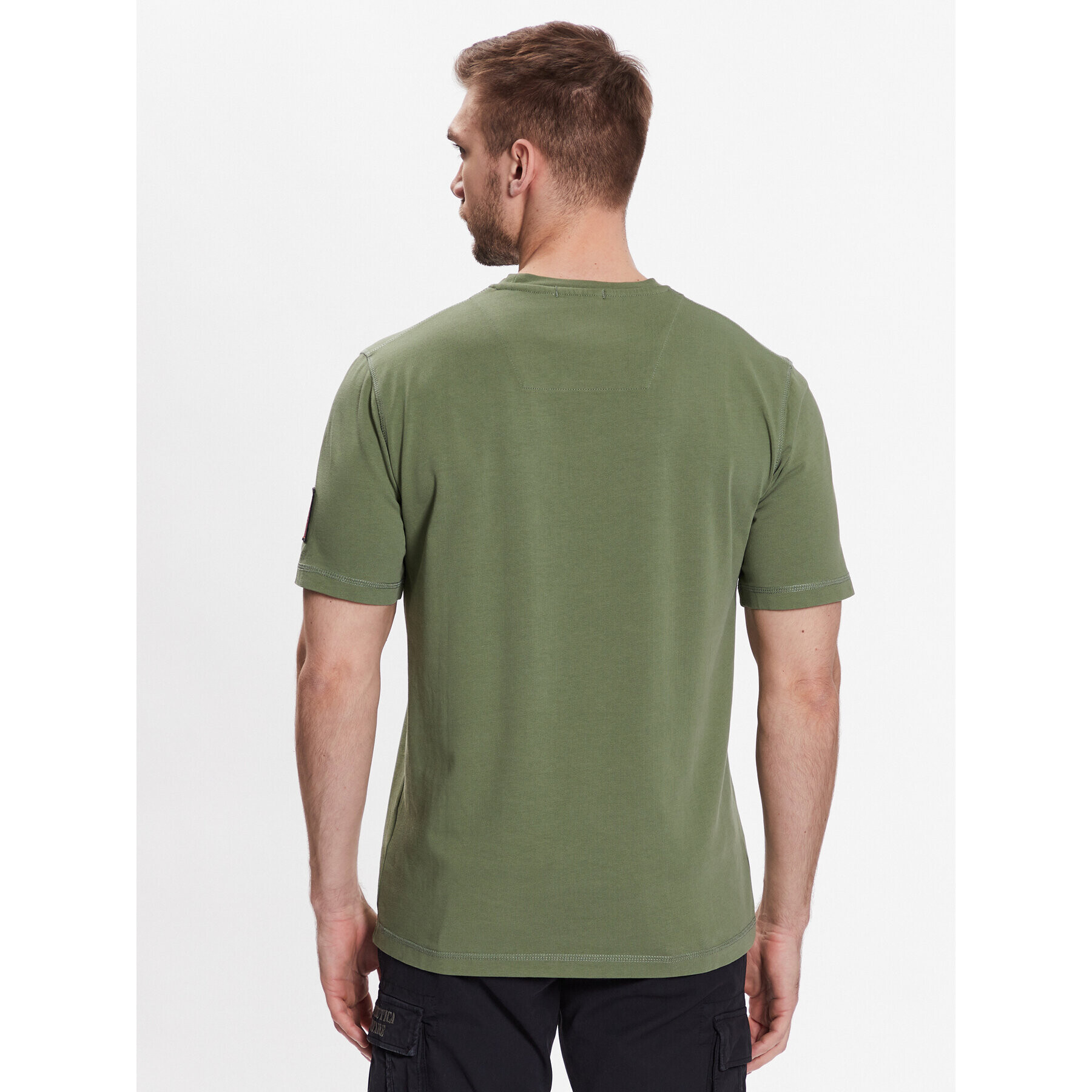 Aeronautica Militare Tricou 231TS2050J565 Verde Regular Fit - Pled.ro