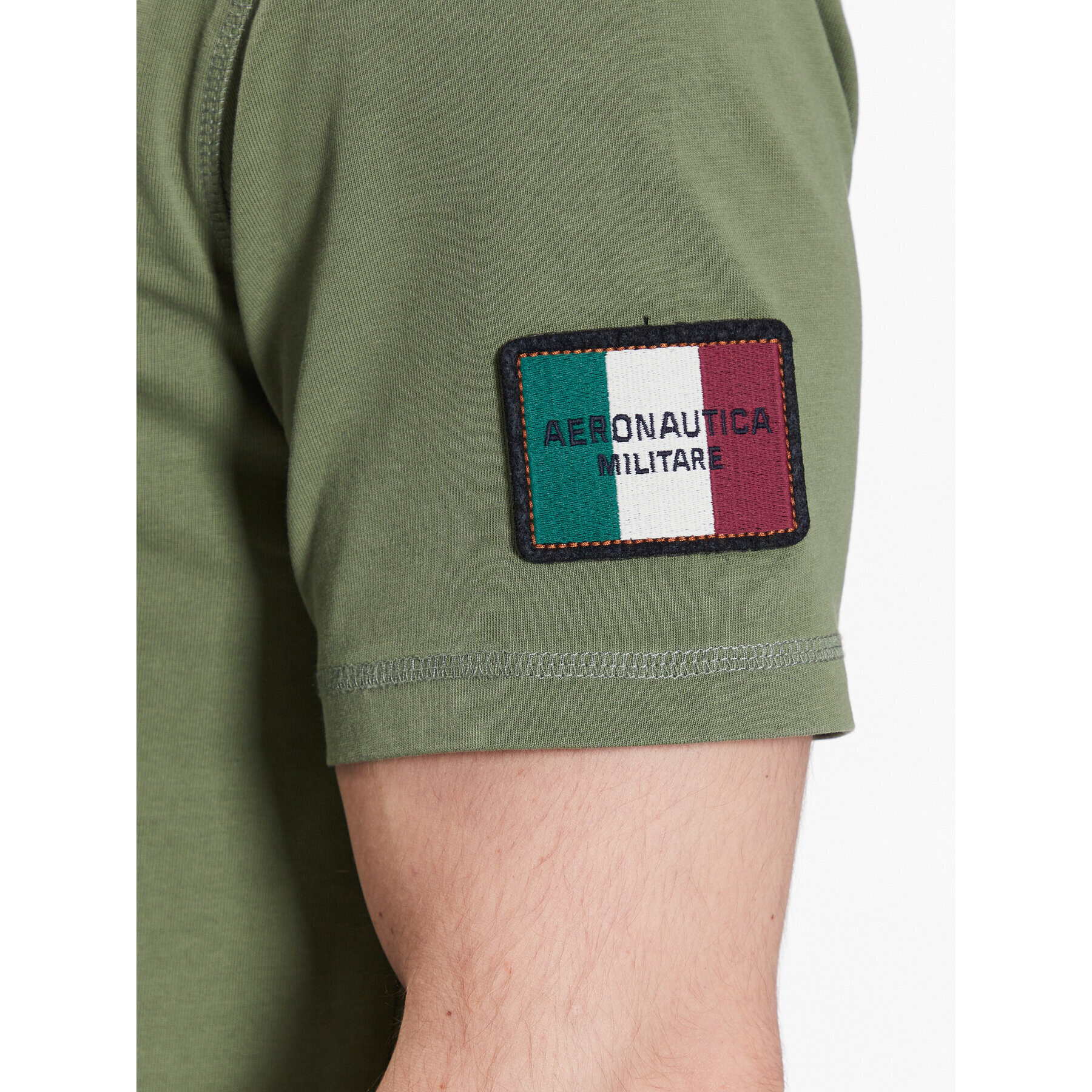 Aeronautica Militare Tricou 231TS2050J565 Verde Regular Fit - Pled.ro