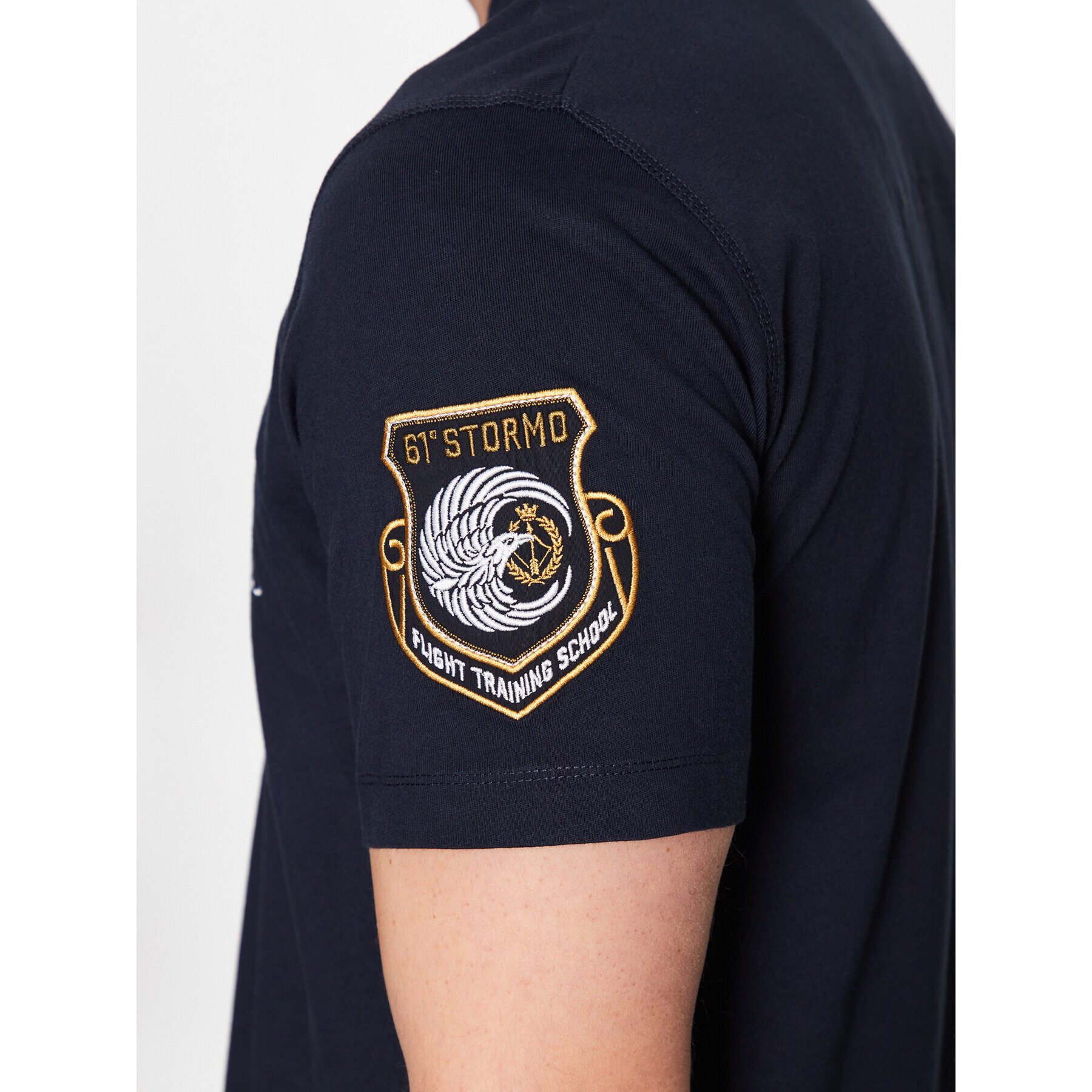 Aeronautica Militare Tricou 231TS2055J584 Bleumarin Regular Fit - Pled.ro