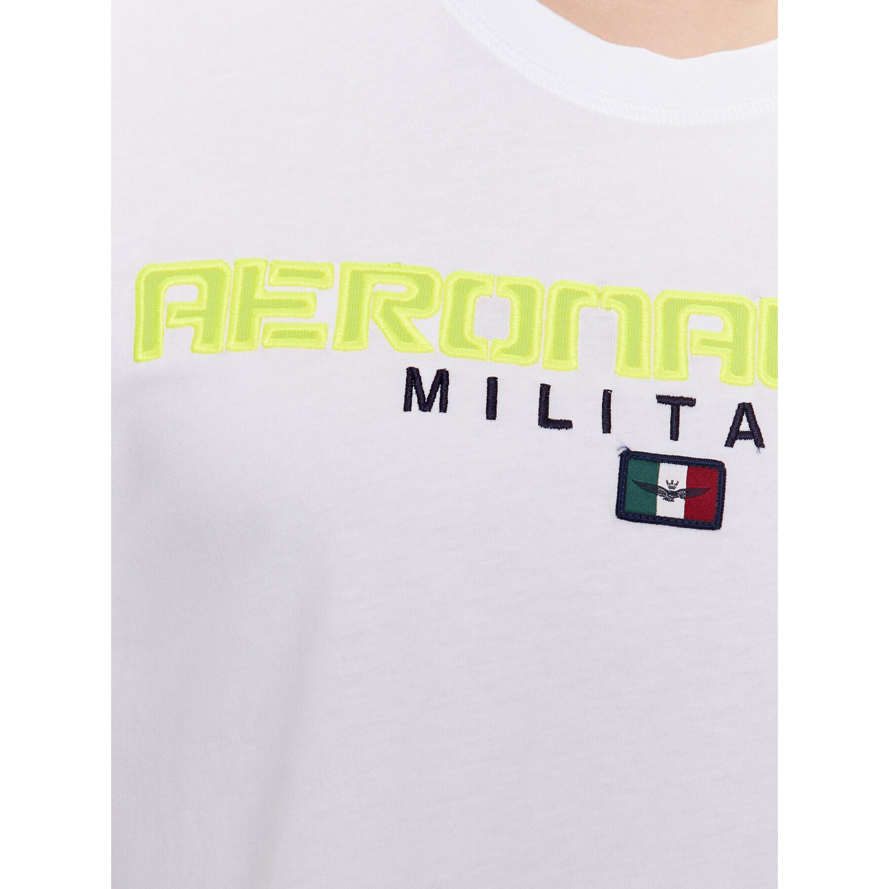 Aeronautica Militare Tricou 231TS2064J602 Alb Regular Fit - Pled.ro