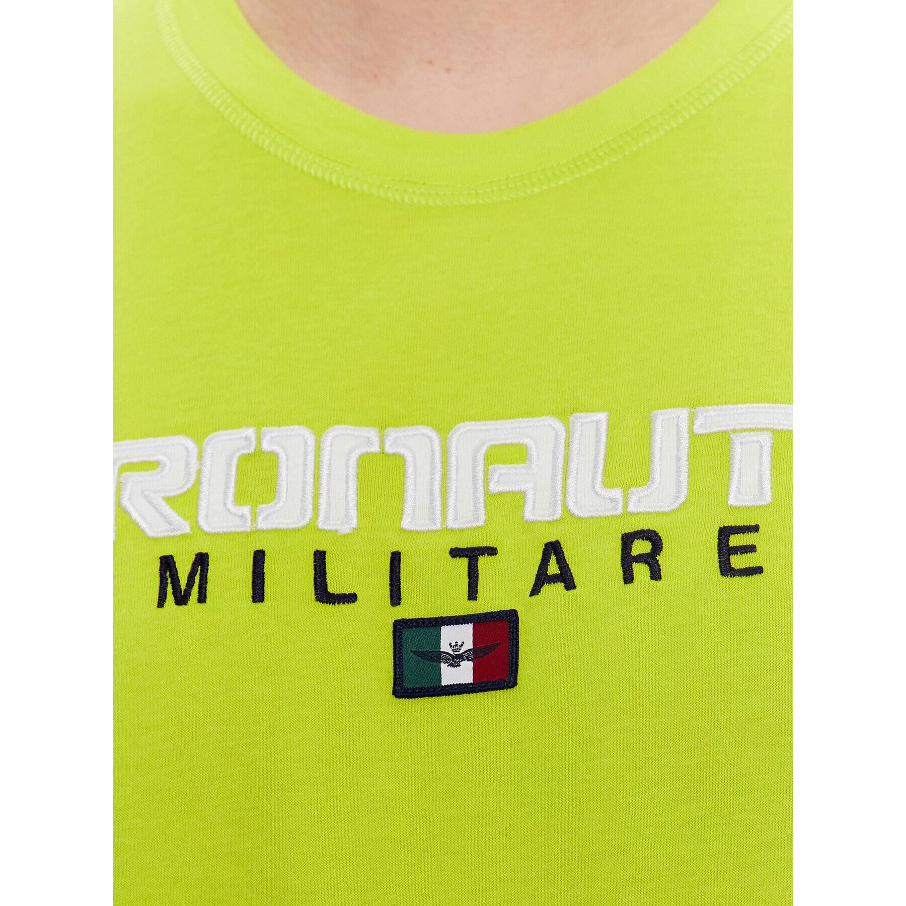 Aeronautica Militare Tricou 231TS2064J602 Verde Regular Fit - Pled.ro