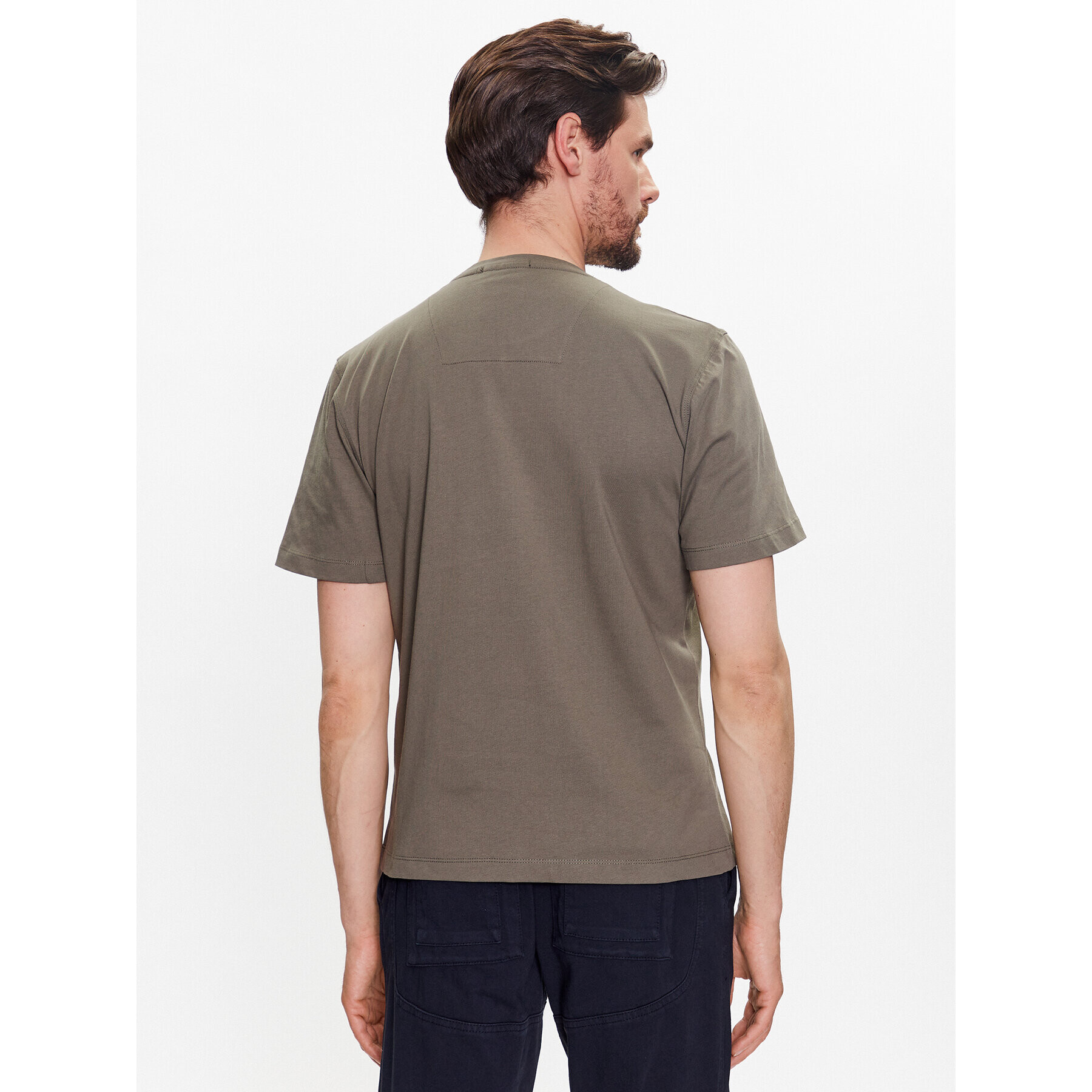 Aeronautica Militare Tricou 231TS2065J592 Verde Regular Fit - Pled.ro