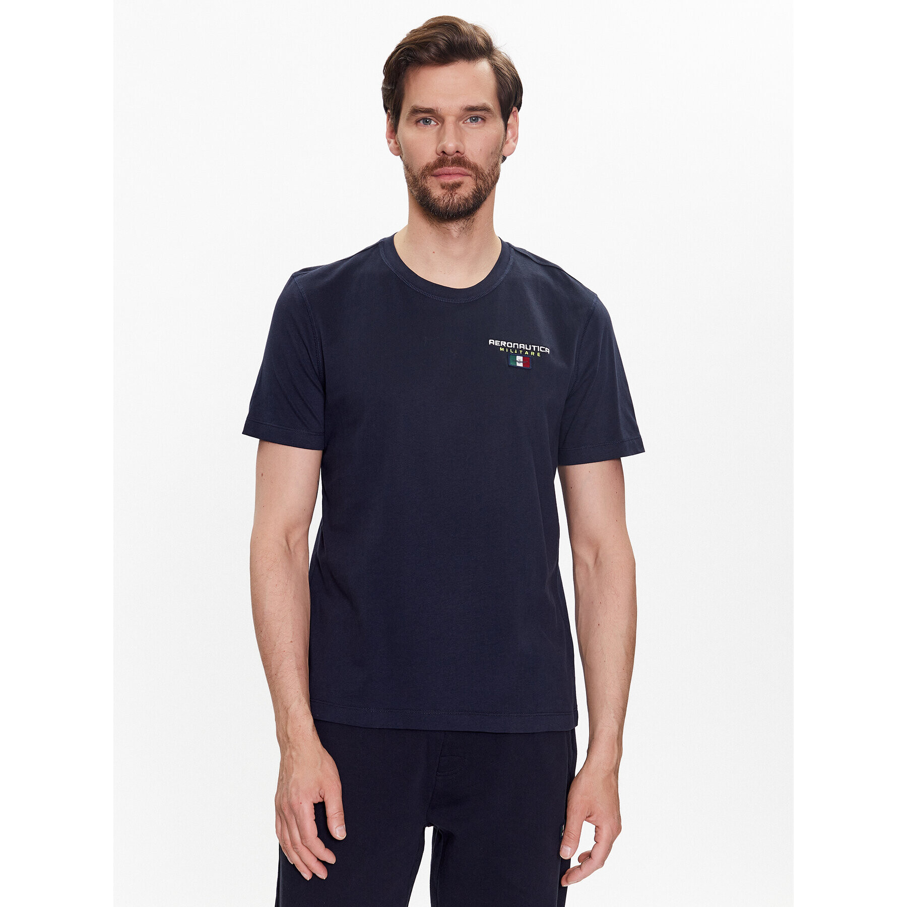 Aeronautica Militare Tricou 231TS2068J602 Bleumarin Regular Fit - Pled.ro