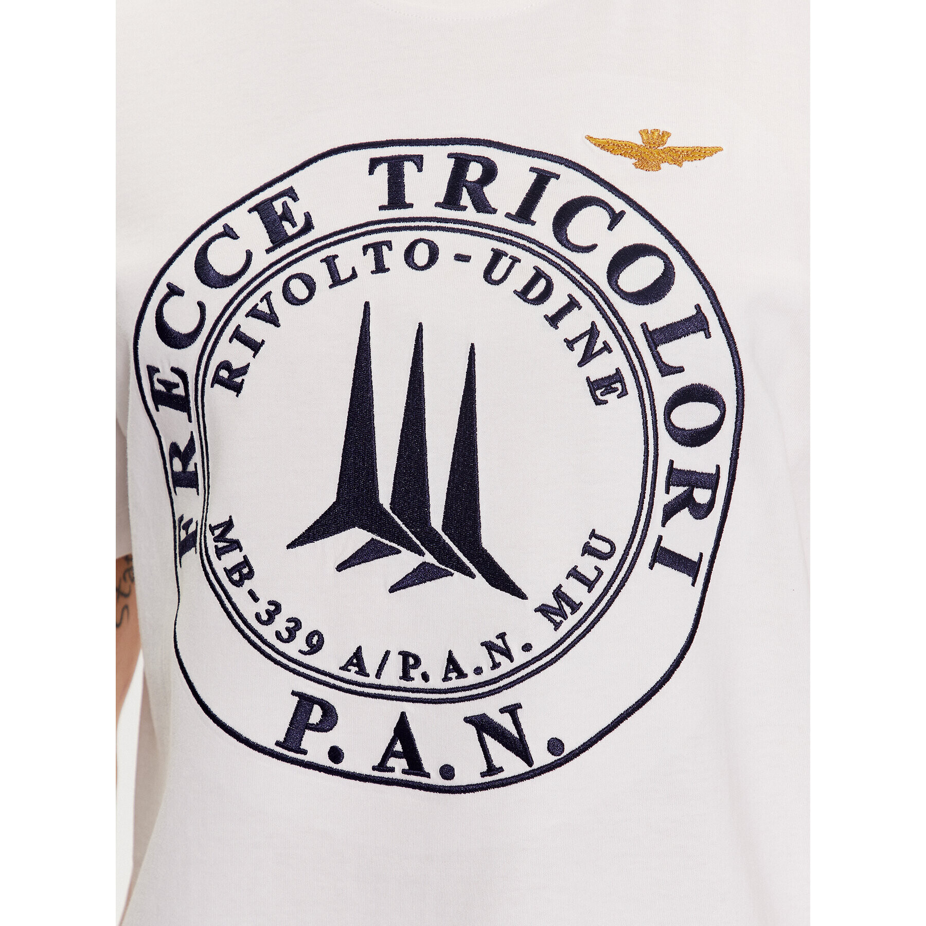 Aeronautica Militare Tricou 231TS2075J558 Alb Regular Fit - Pled.ro