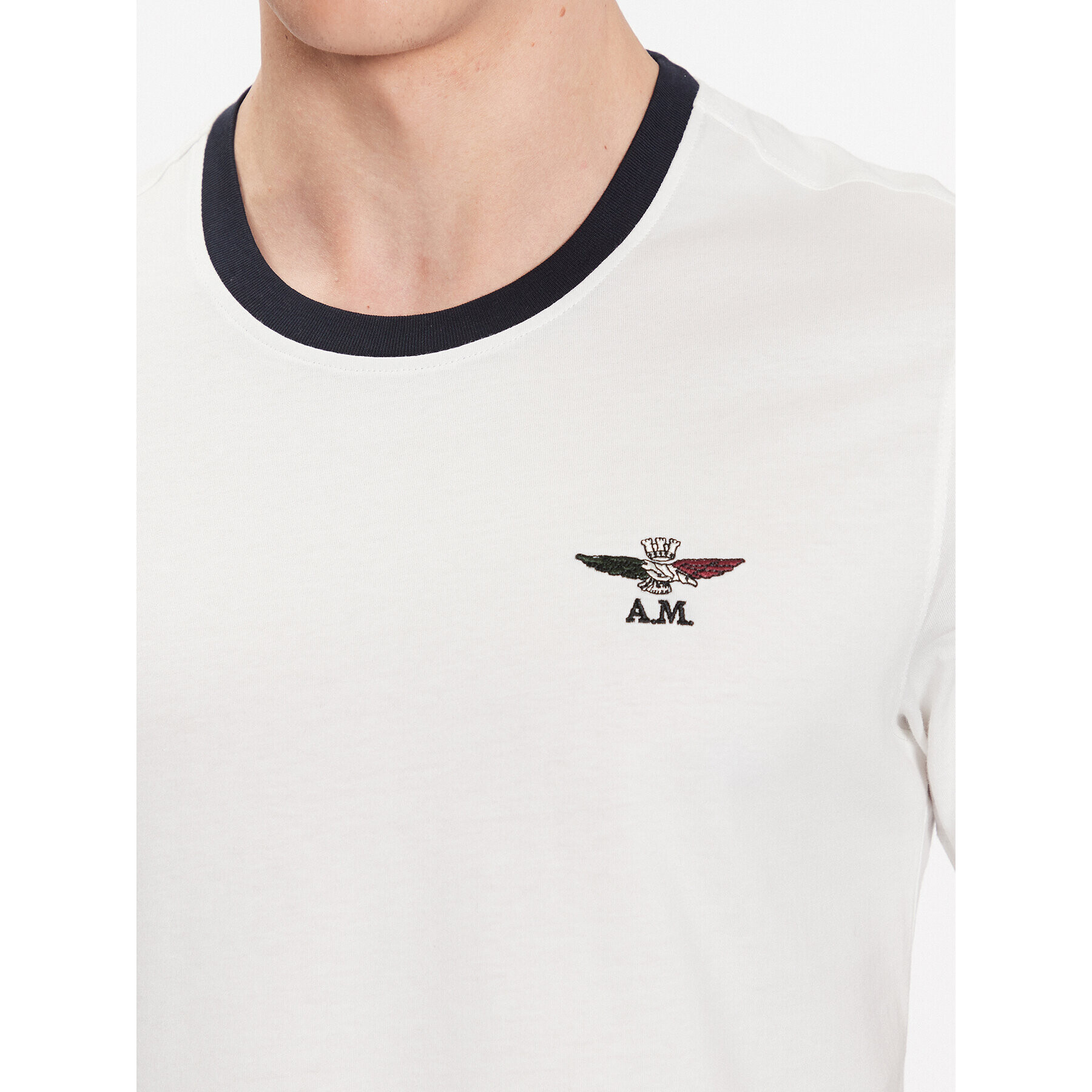 Aeronautica Militare Tricou 231TS2076J599 Alb Regular Fit - Pled.ro