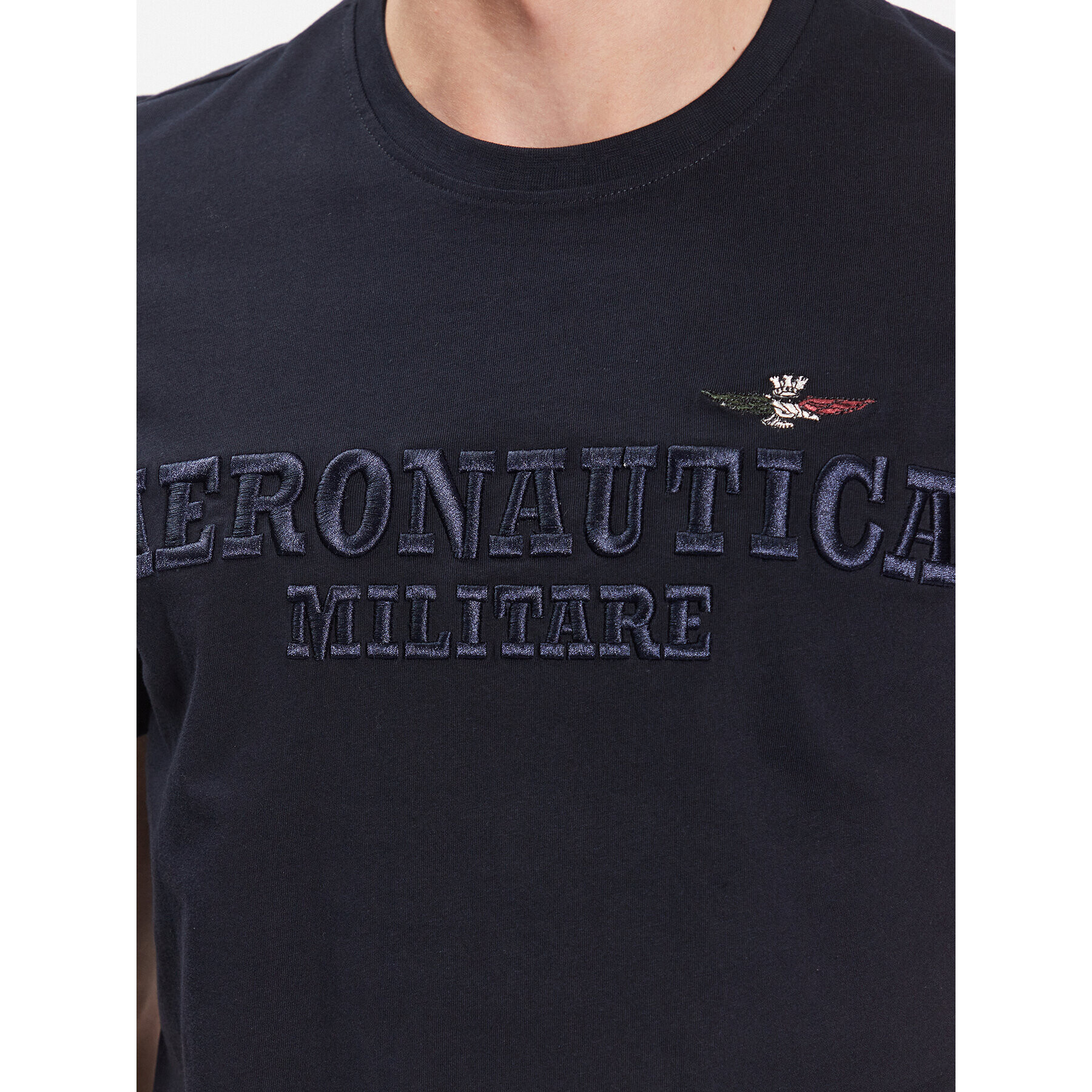 Aeronautica Militare Tricou 231TS2077J538 Bleumarin Regular Fit - Pled.ro