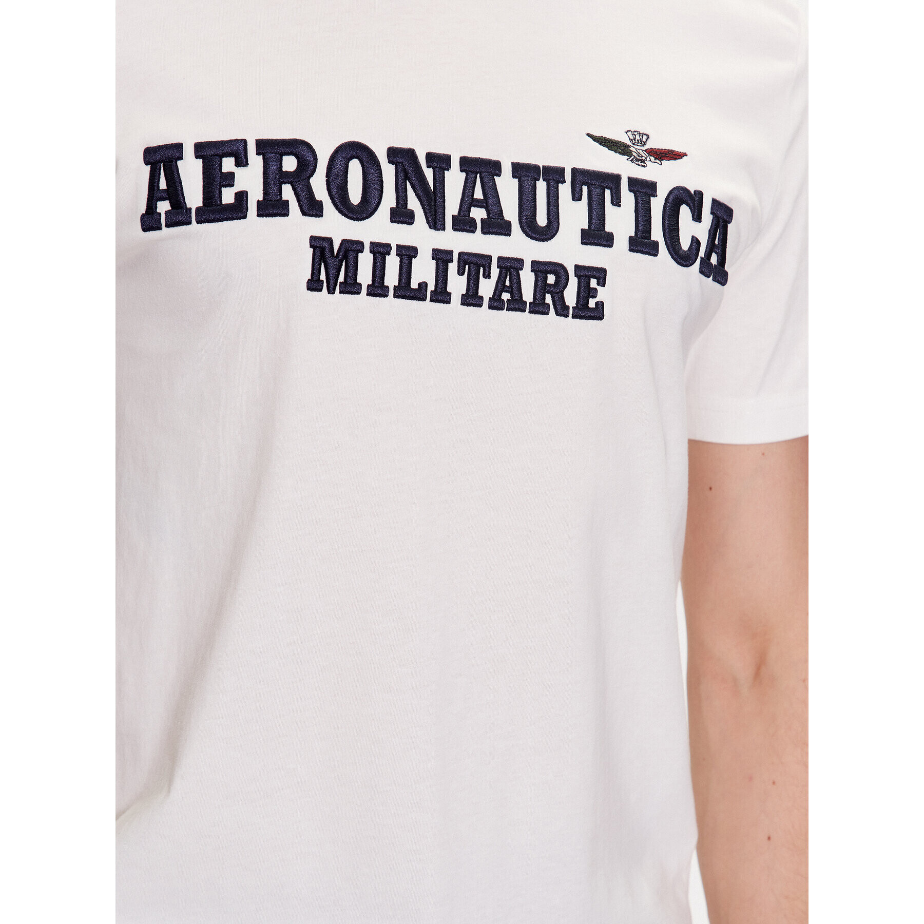 Aeronautica Militare Tricou 231TS2077J538 Écru Regular Fit - Pled.ro