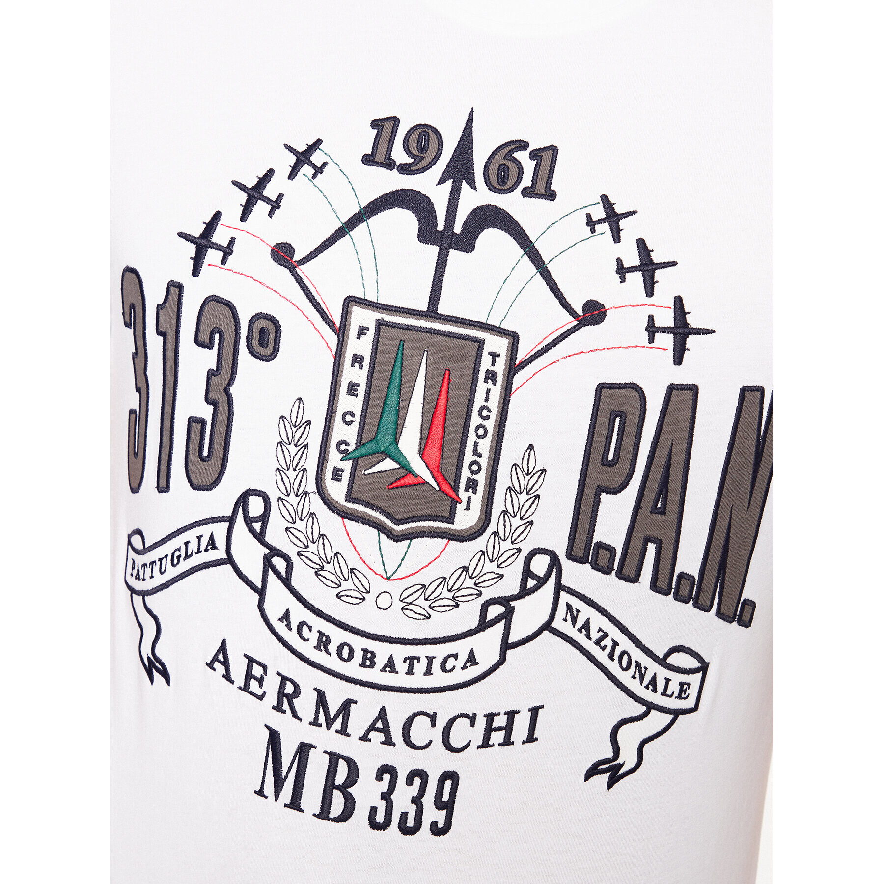 Aeronautica Militare Tricou 231TS2087J597 Alb Regular Fit - Pled.ro