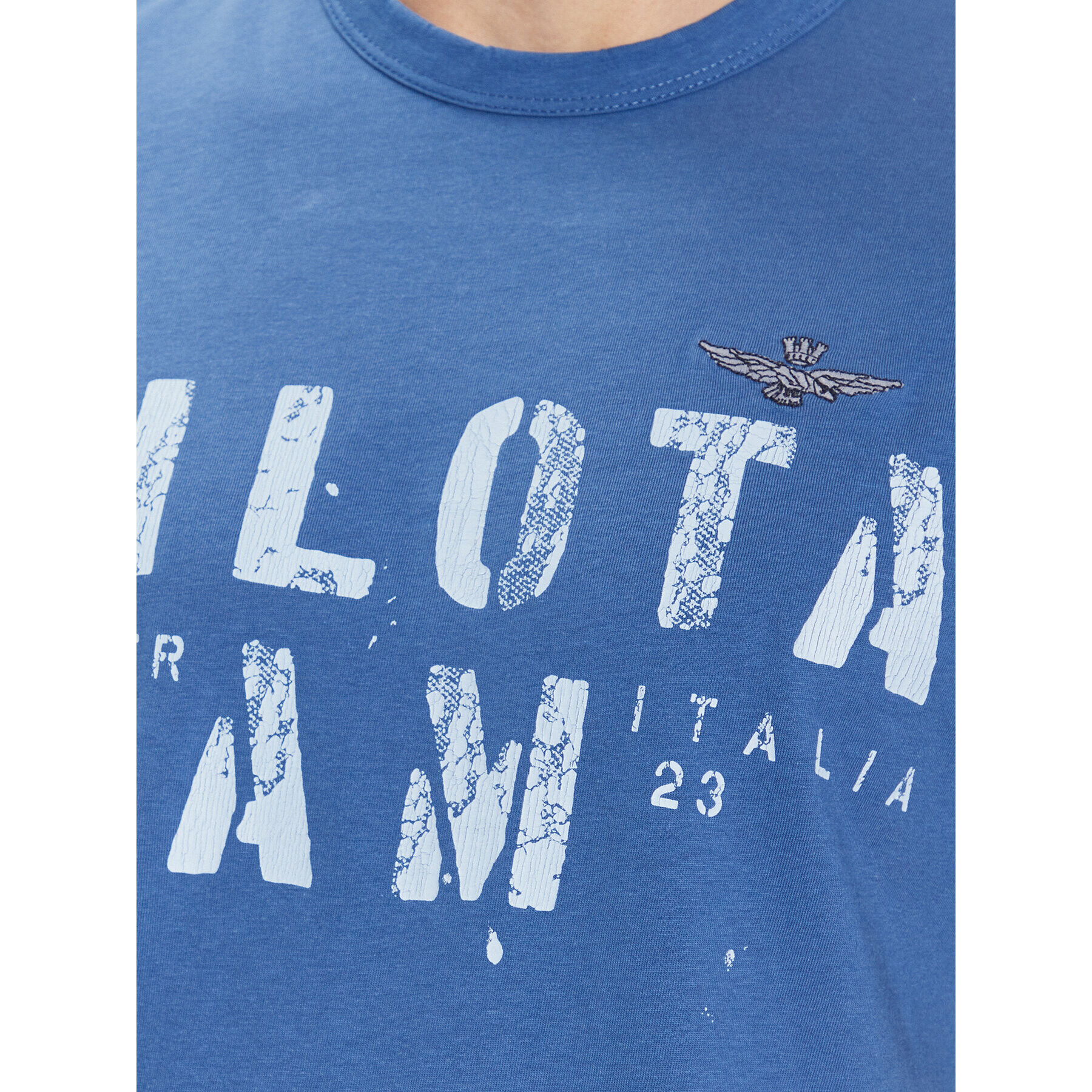 Aeronautica Militare Tricou 231TS2092J538 Albastru Regular Fit - Pled.ro