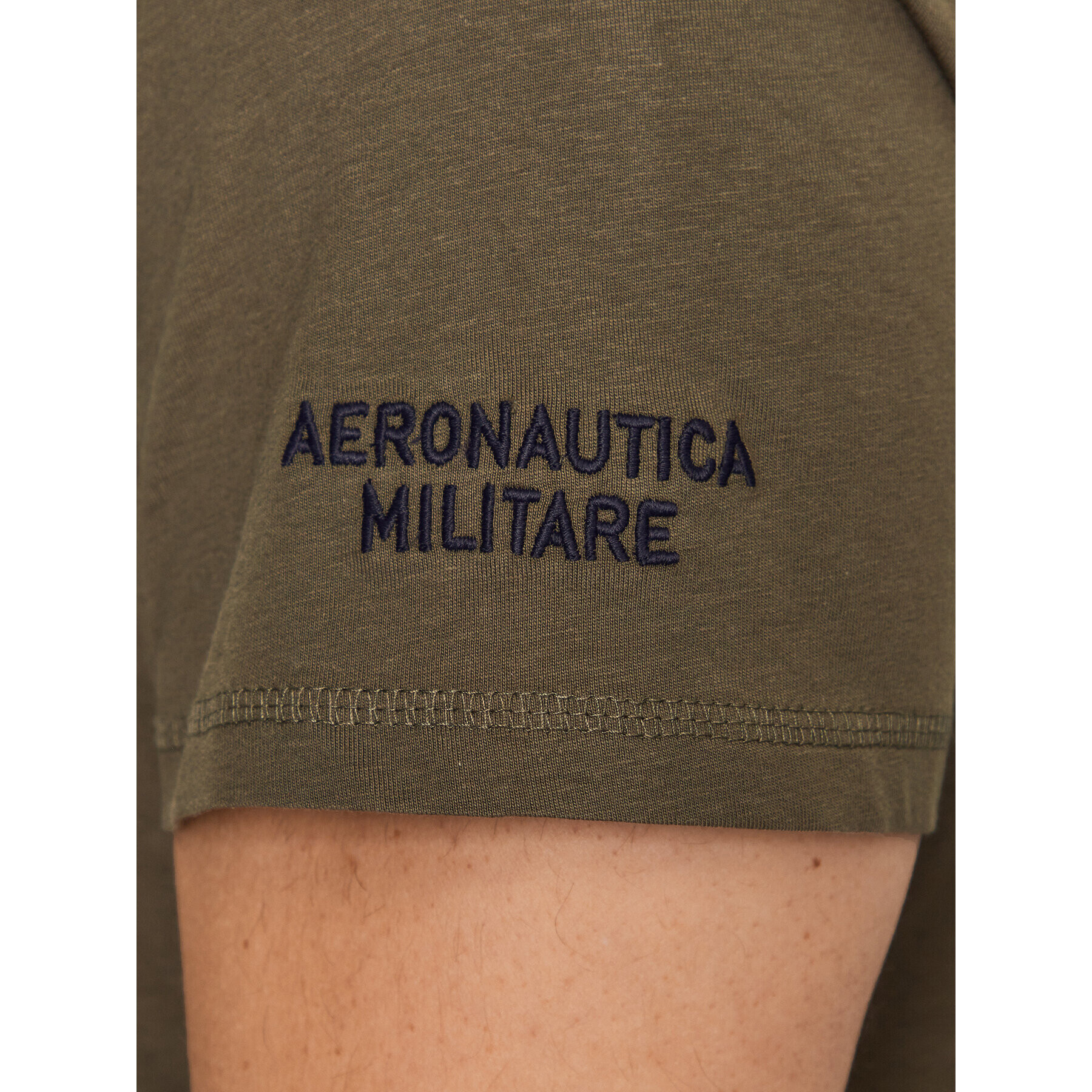 Aeronautica Militare Tricou 231TS2092J538 Verde Regular Fit - Pled.ro