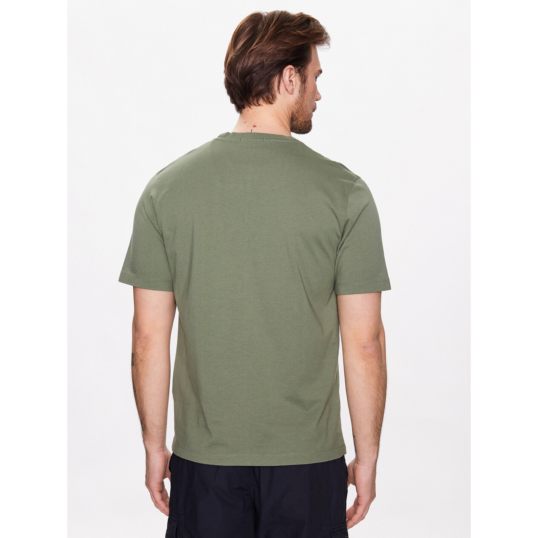 Aeronautica Militare Tricou 231TS2099J584 Verde Regular Fit - Pled.ro