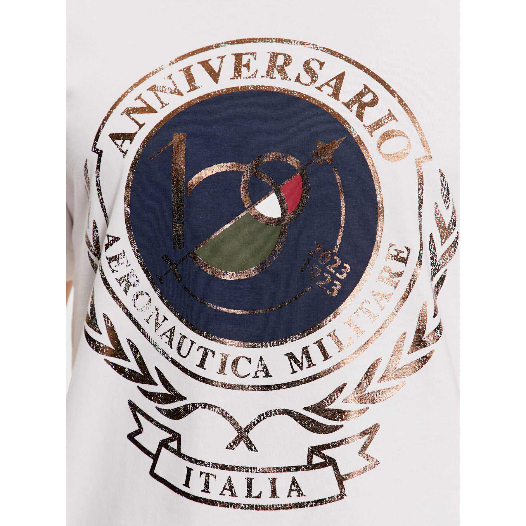 Aeronautica Militare Tricou 231TS2118J594 Alb Regular Fit - Pled.ro