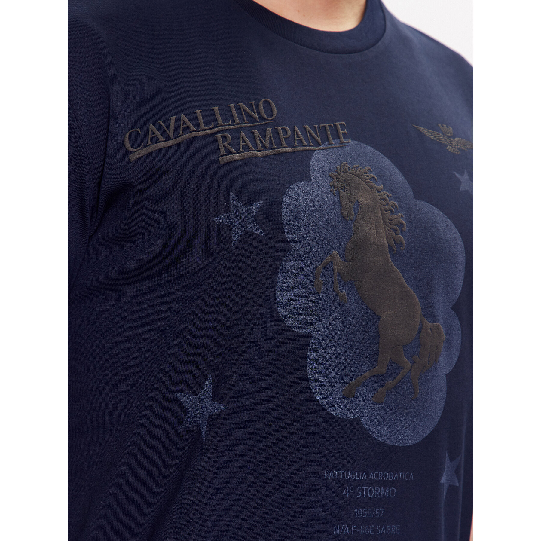 Aeronautica Militare Tricou 231TS2123J607 Bleumarin Regular Fit - Pled.ro