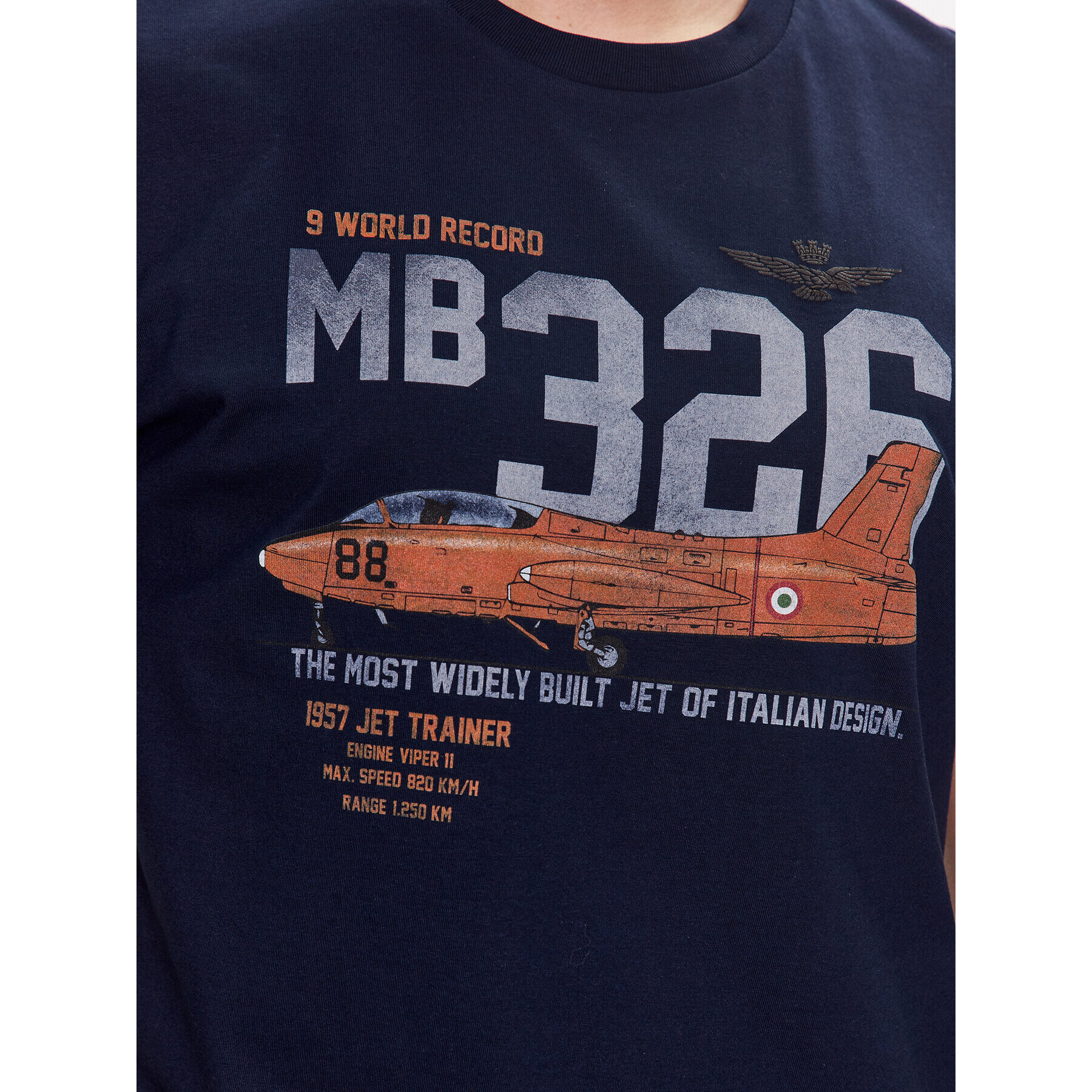 Aeronautica Militare Tricou 231TS2124J607 Bleumarin Regular Fit - Pled.ro