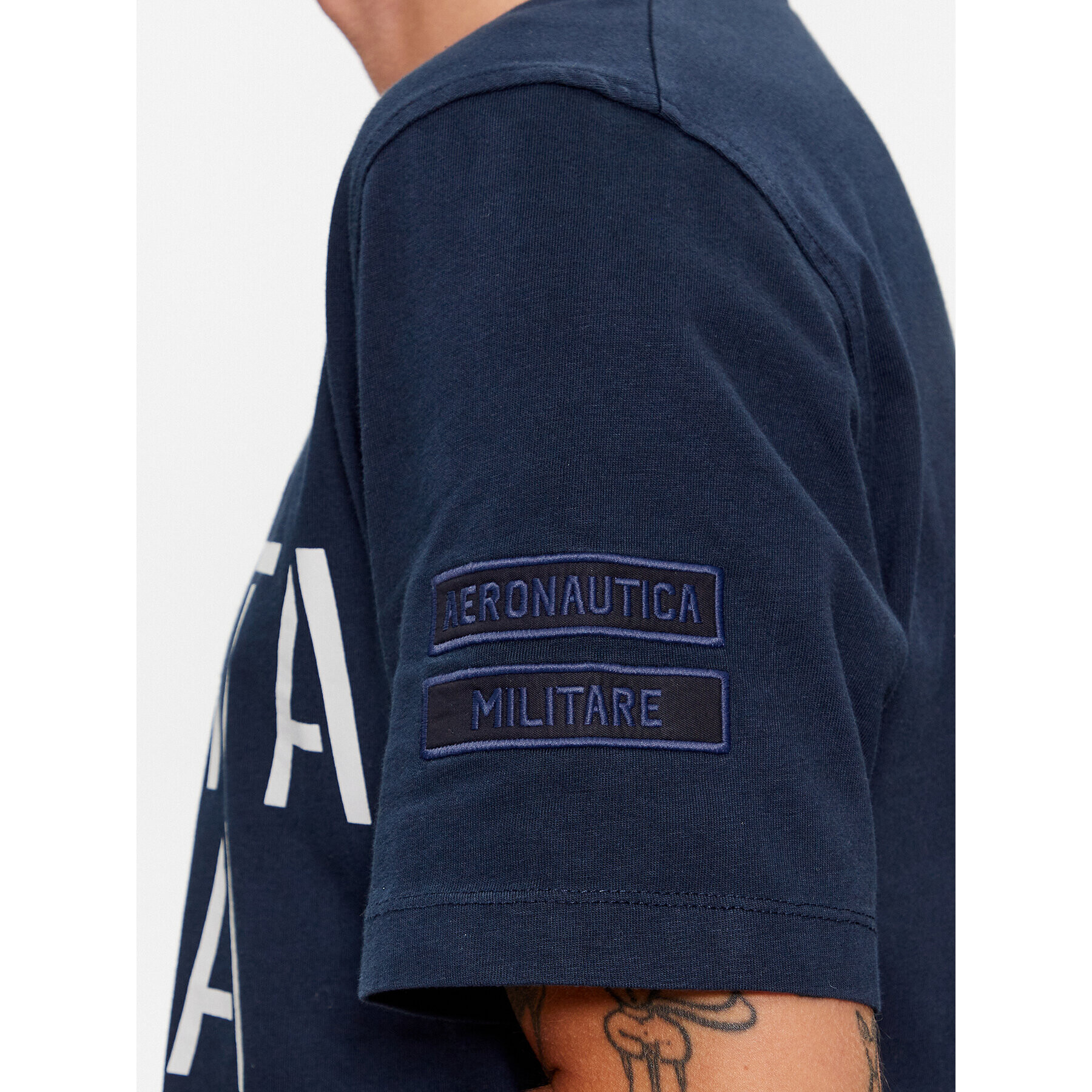 Aeronautica Militare Tricou 232TS2128J584 Bleumarin Comfort Fit - Pled.ro