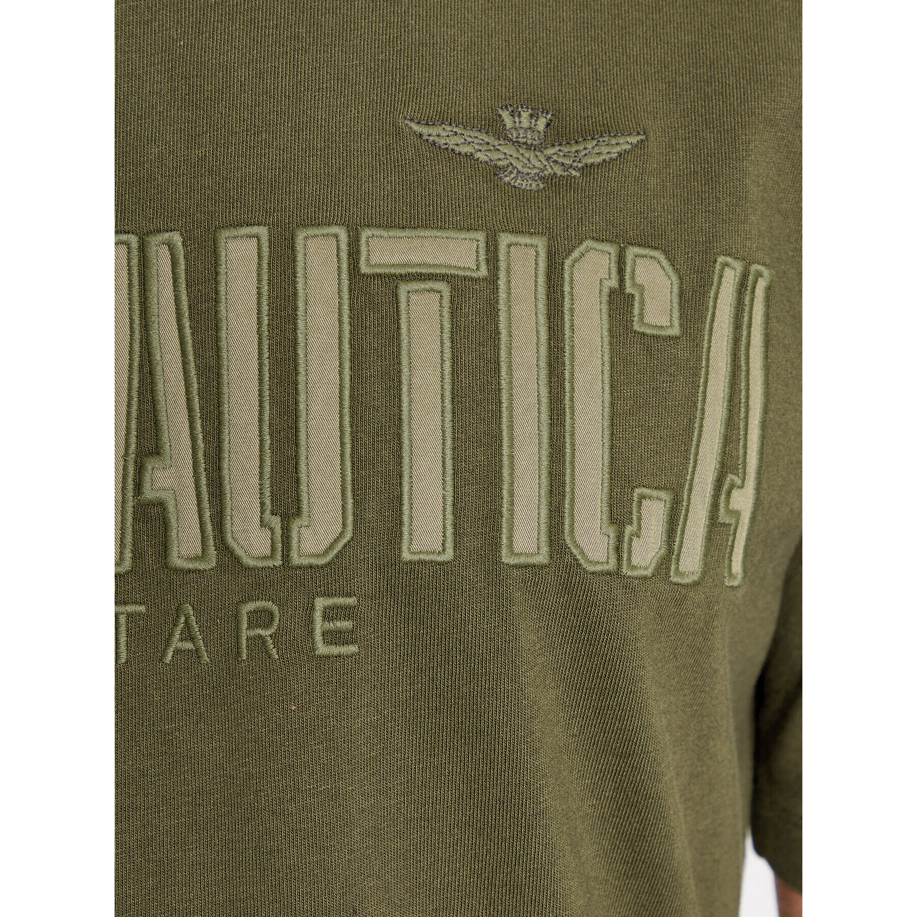 Aeronautica Militare Tricou 232TS2130J584 Verde Regular Fit - Pled.ro