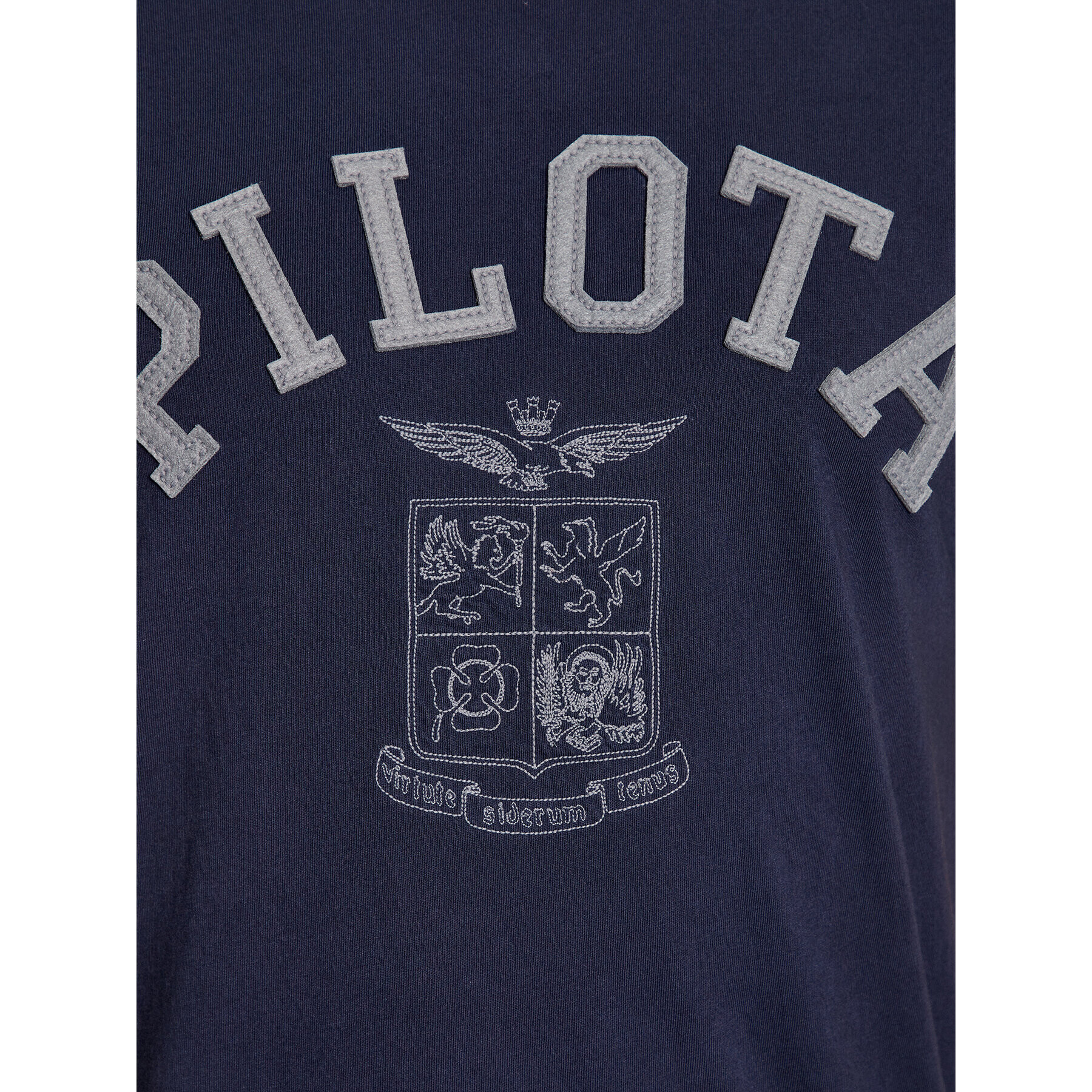 Aeronautica Militare Tricou 232TS2137J615 Bleumarin Regular Fit - Pled.ro