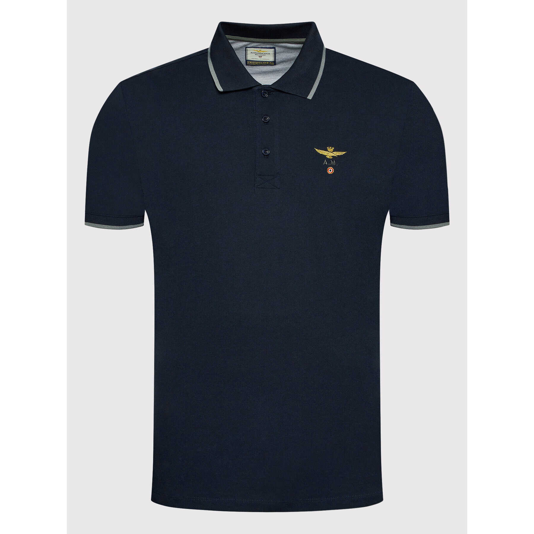 Aeronautica Militare Tricou polo 221PO1308P82 Bleumarin Regular Fit - Pled.ro