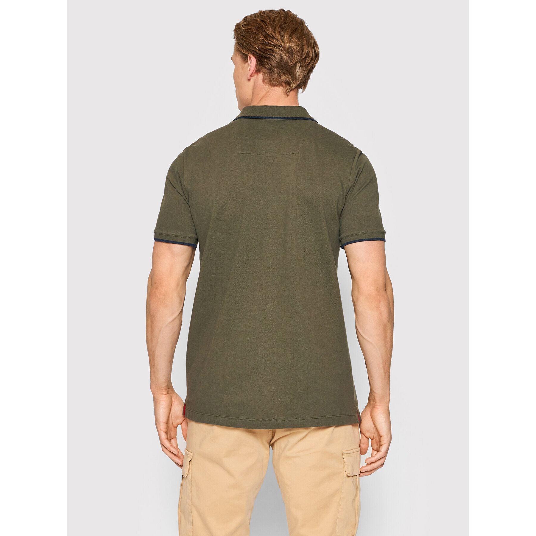 Aeronautica Militare Tricou polo 221PO1308P82 Verde Regular Fit - Pled.ro