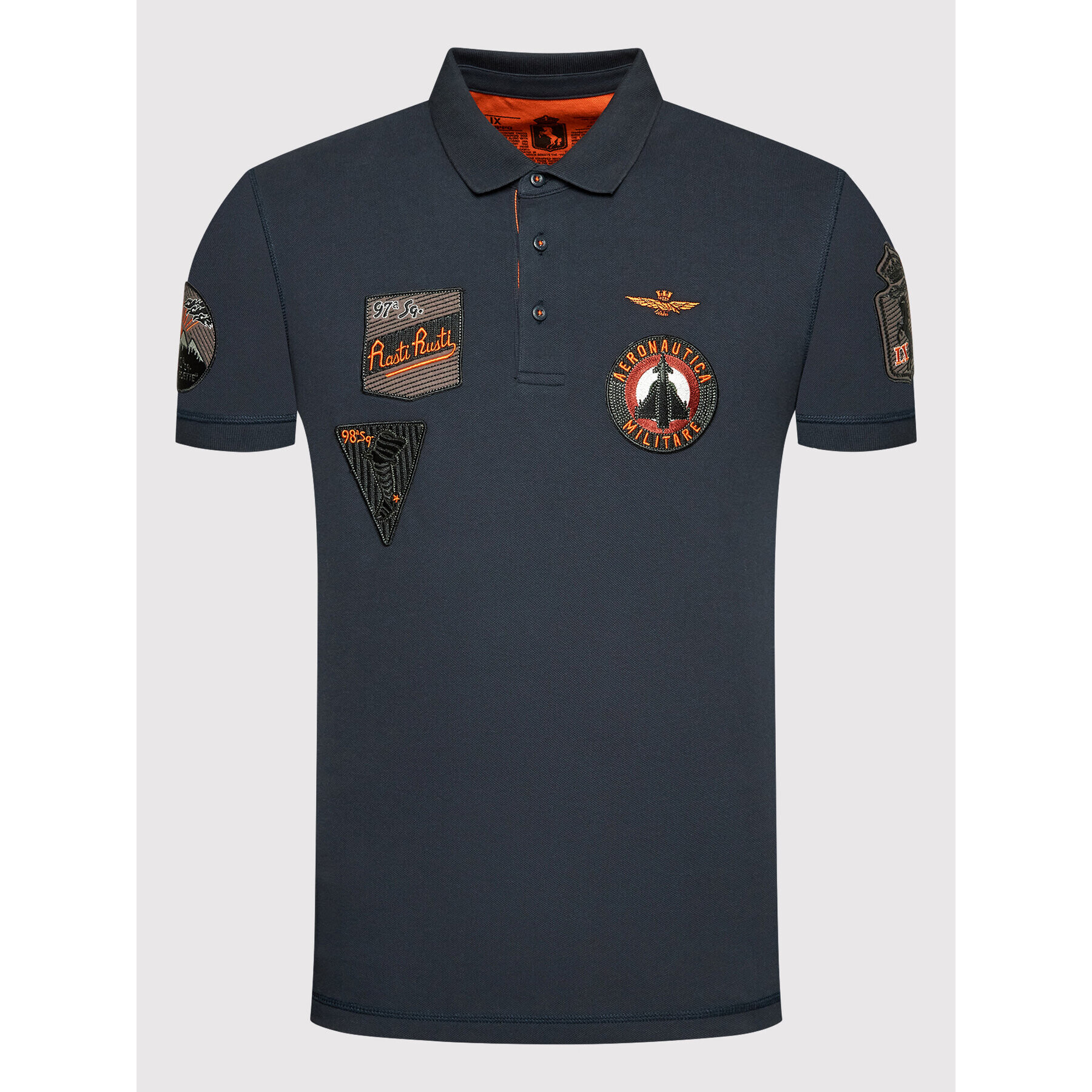 Aeronautica Militare Tricou polo 221PO1602P192 Bleumarin Regular Fit - Pled.ro