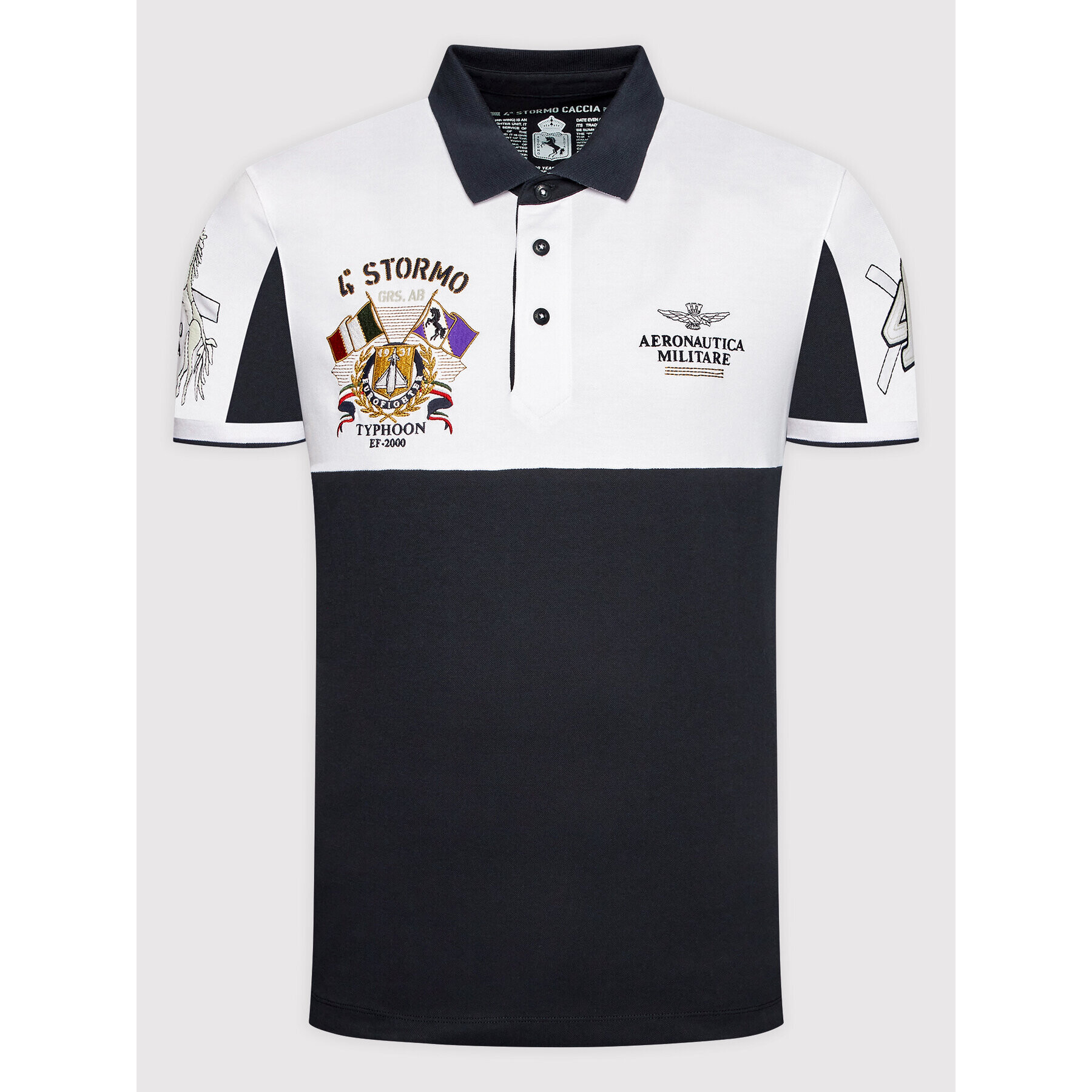 Aeronautica Militare Tricou polo 221PO1618P199 Bleumarin Regular Fit - Pled.ro