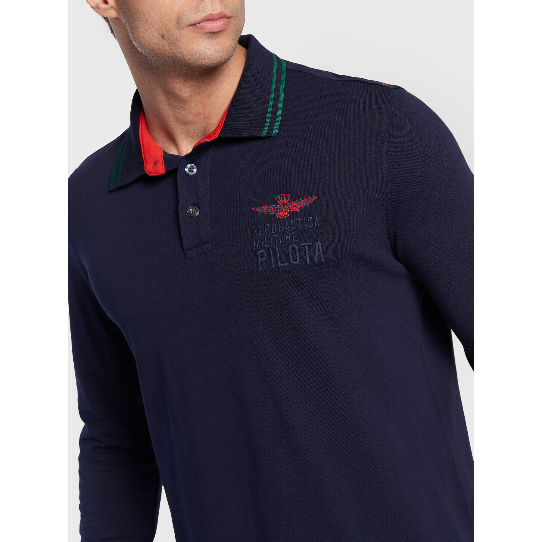 Aeronautica Militare Tricou polo 222PO1631J578 Bleumarin Comfort Fit - Pled.ro