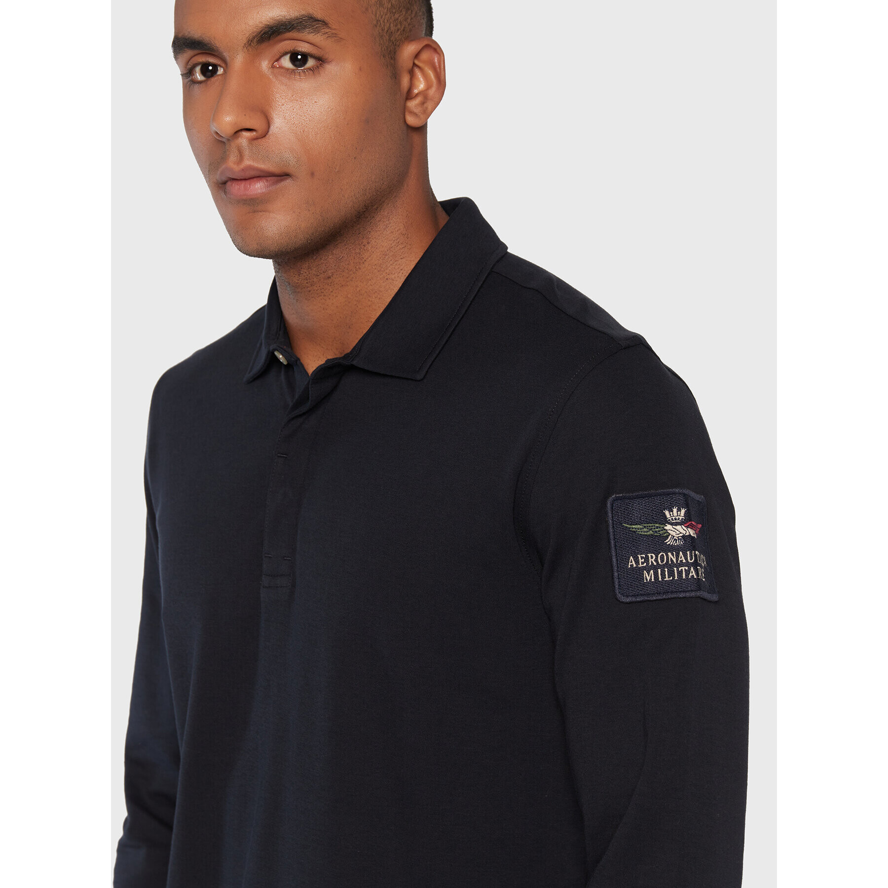 Aeronautica Militare Tricou polo 222PO1635J574 Bleumarin Regular Fit - Pled.ro