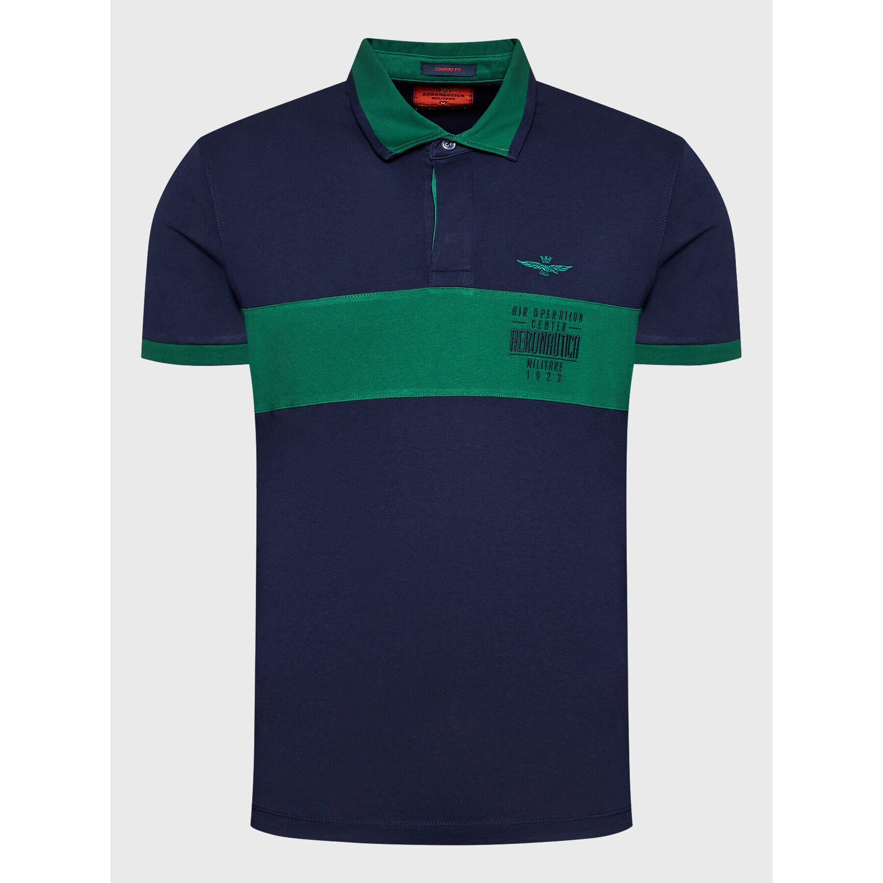 Aeronautica Militare Tricou polo 222PO1664J550 Bleumarin Regular Fit - Pled.ro