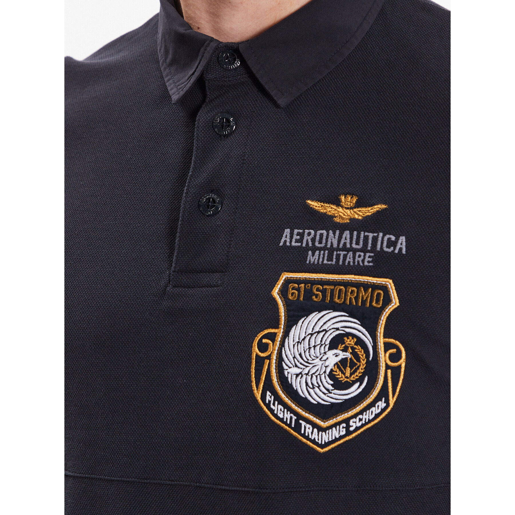 Aeronautica Militare Tricou polo 231PO1667P308 Bleumarin Regular Fit - Pled.ro