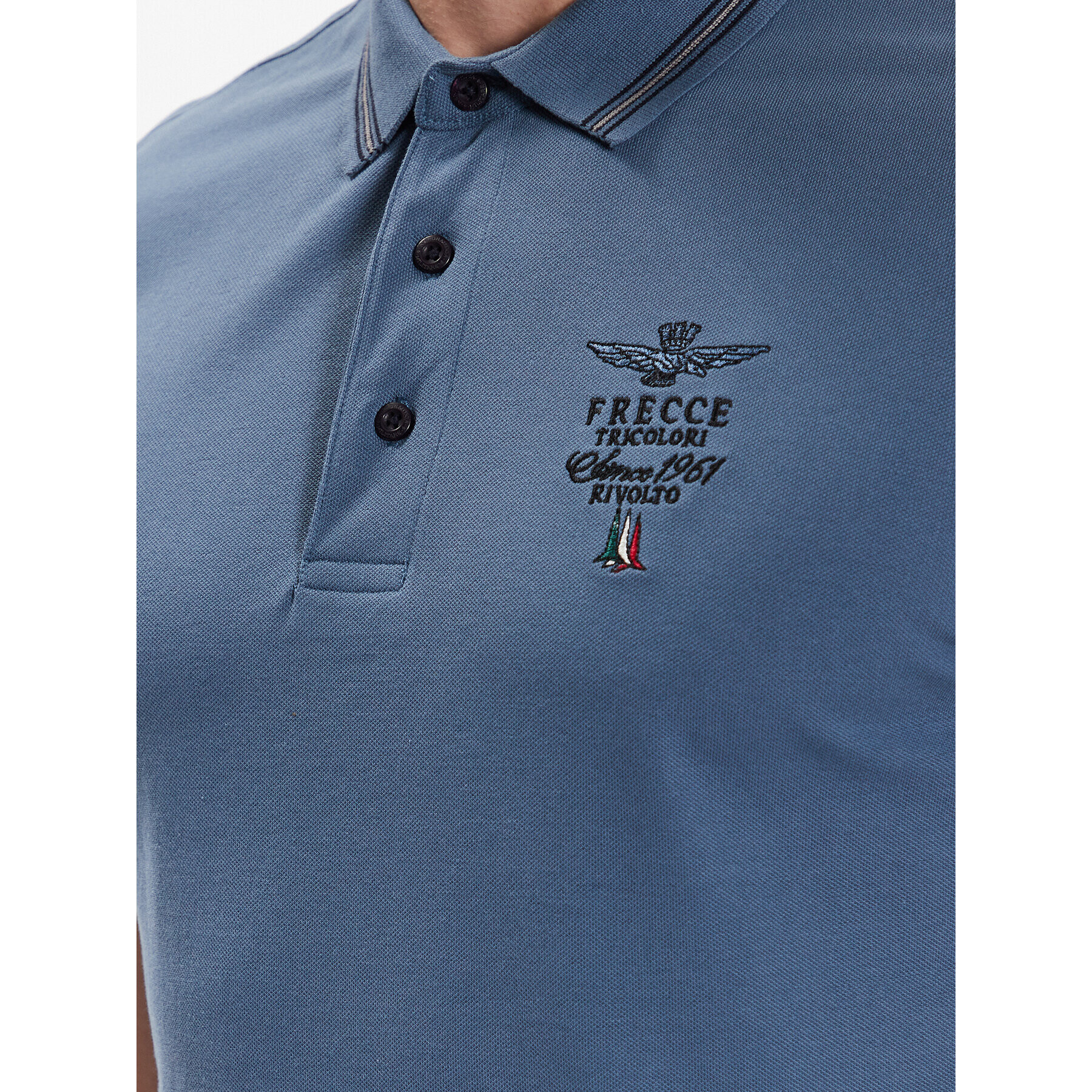 Aeronautica Militare Tricou polo 231PO1673P191 Albastru Regular Fit - Pled.ro