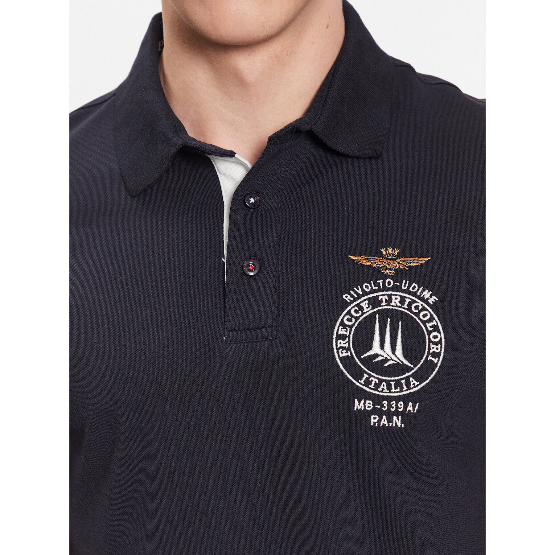 Aeronautica Militare Tricou polo 231PO1676P191 Bleumarin Regular Fit - Pled.ro